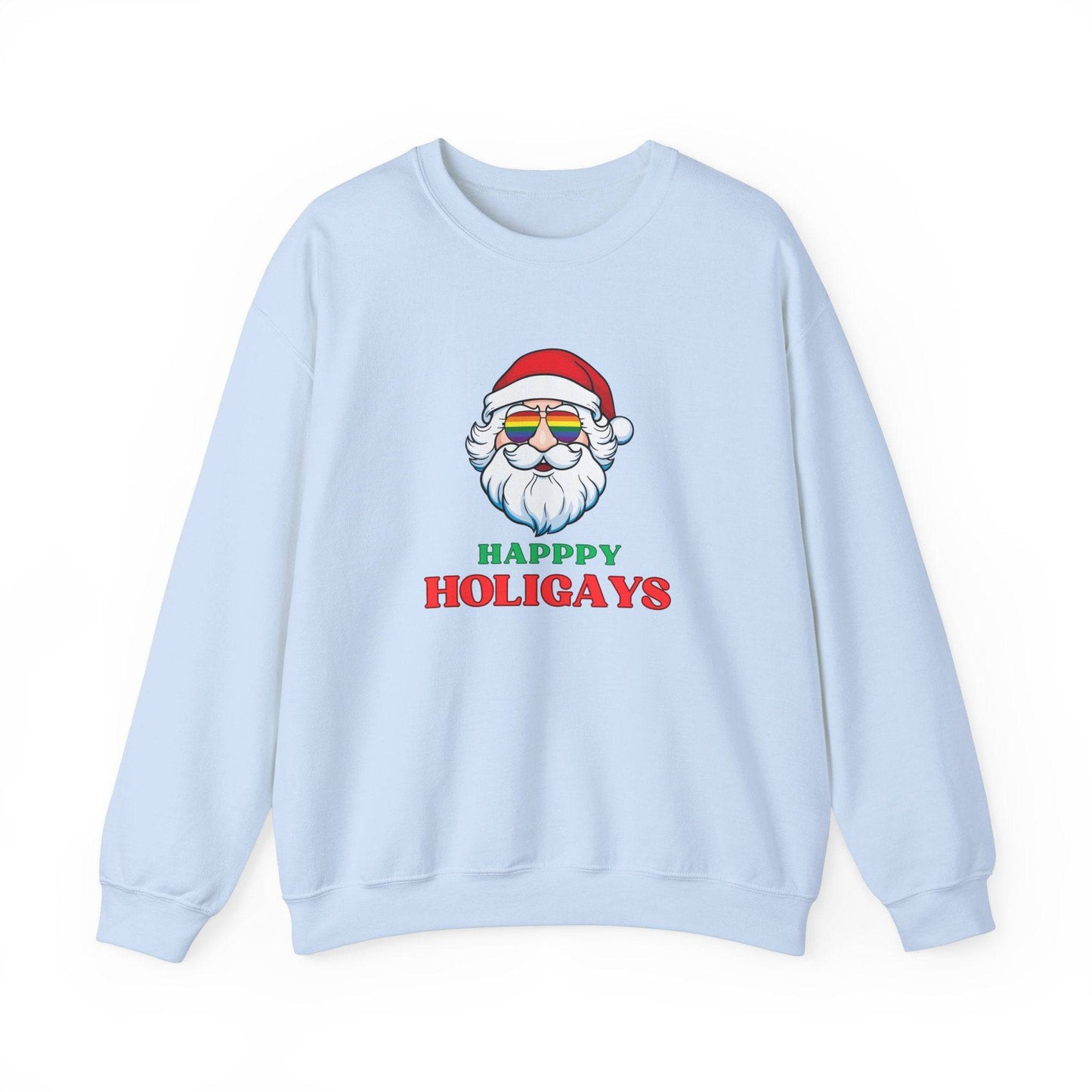 Happy Holigays Sweatshirt - Fun LGBTQ Christmas Design - Goateez Style