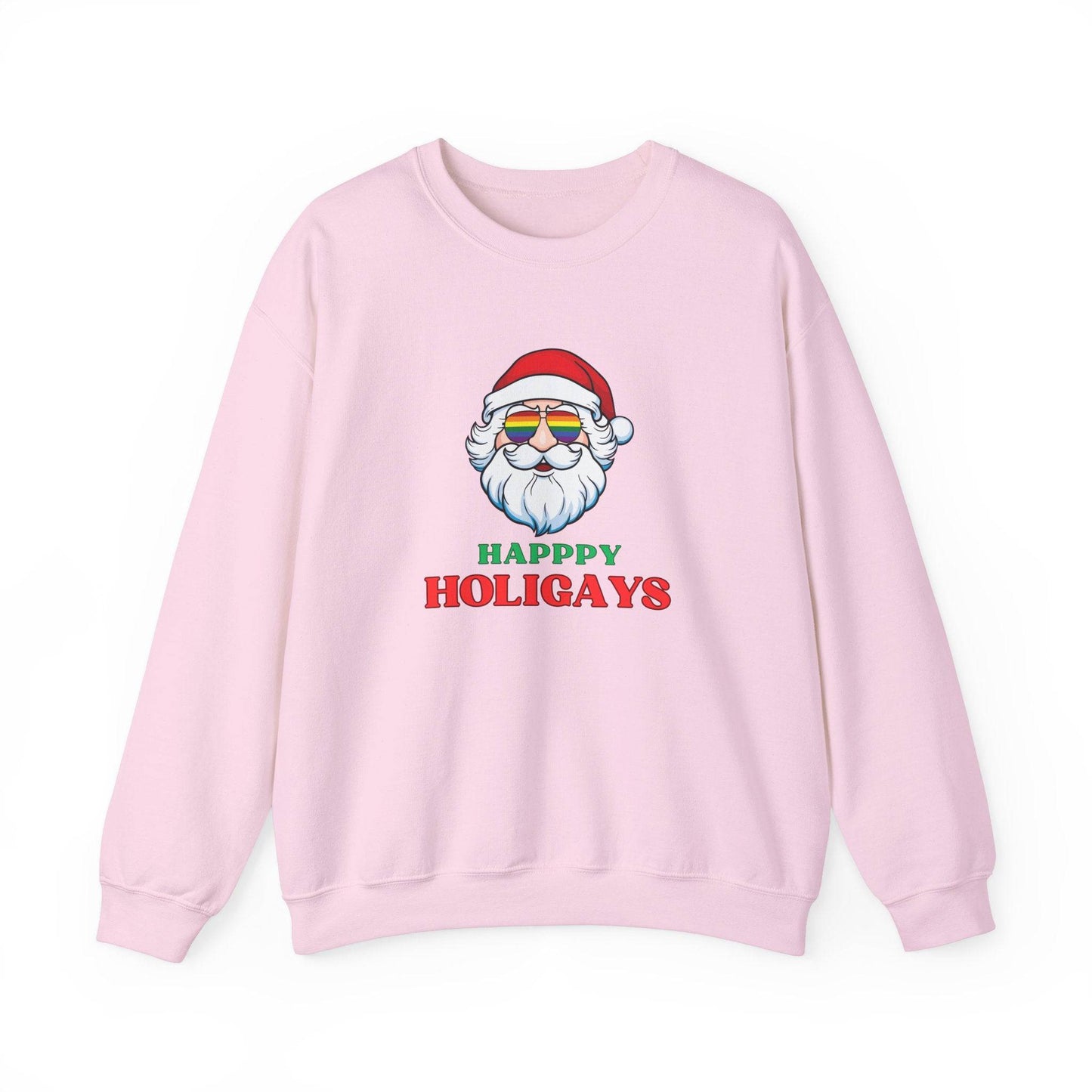 Happy Holigays Sweatshirt - Fun LGBTQ Christmas Design - Goateez Style