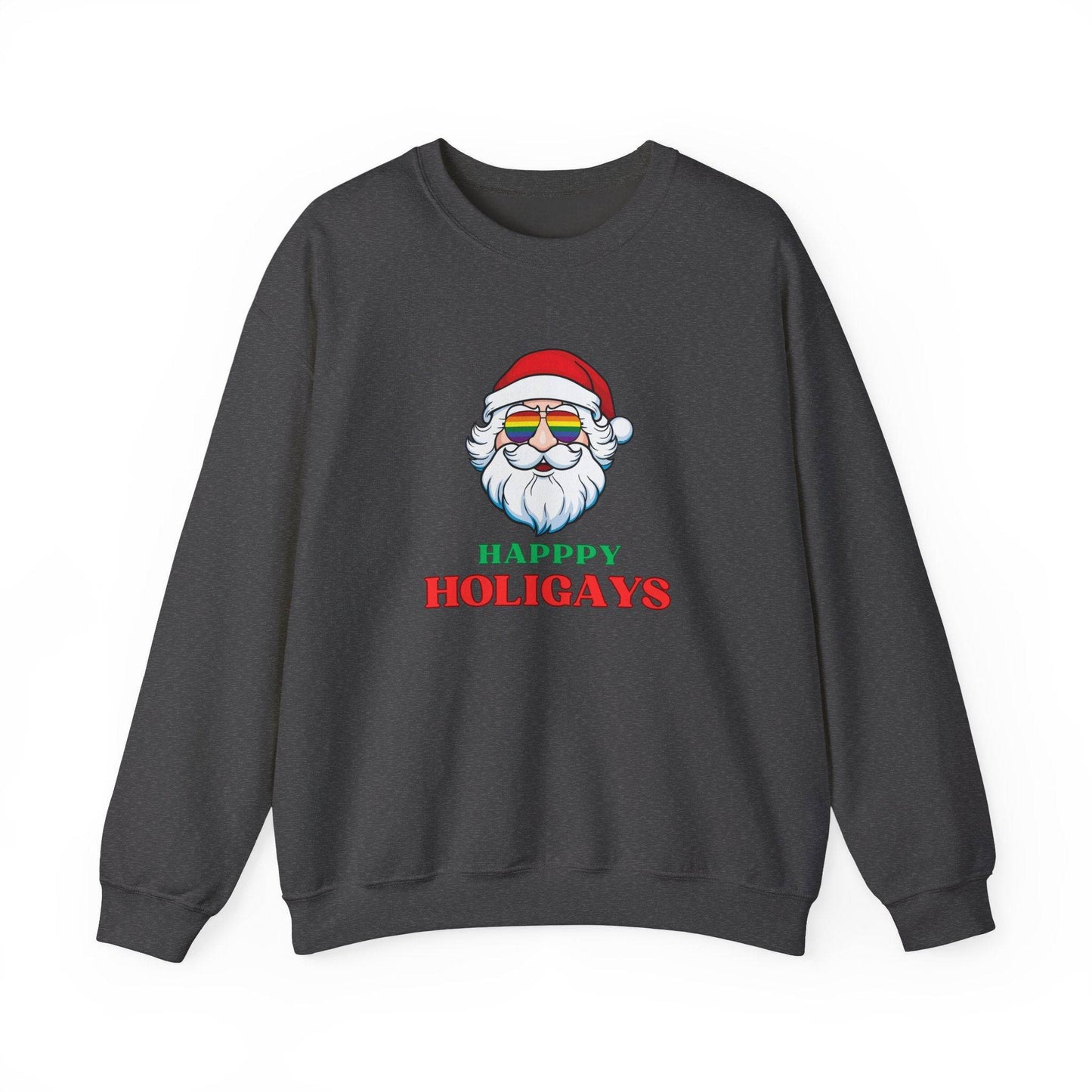 Happy Holigays Sweatshirt - Fun LGBTQ Christmas Design - Goateez Style