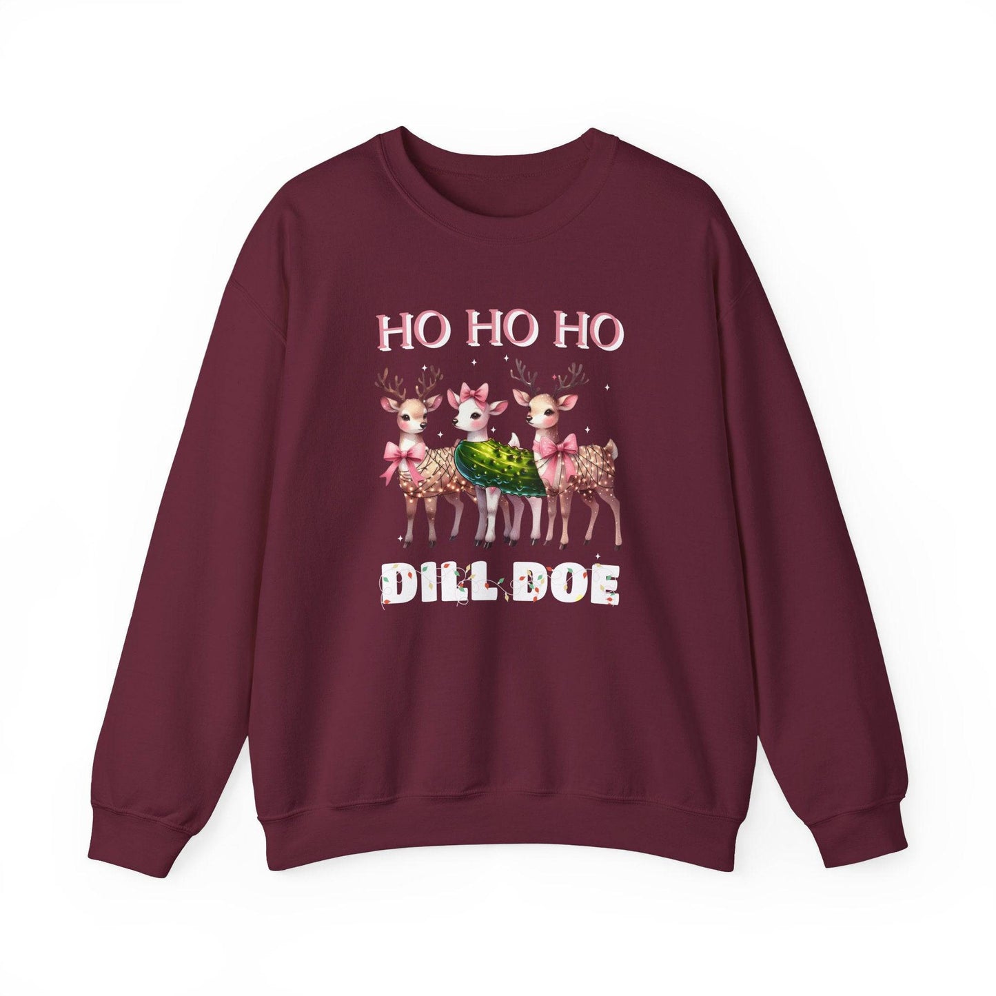 Ho Ho Ho Dill Doe Funny Christmas Sweatshirt - Goateez Style