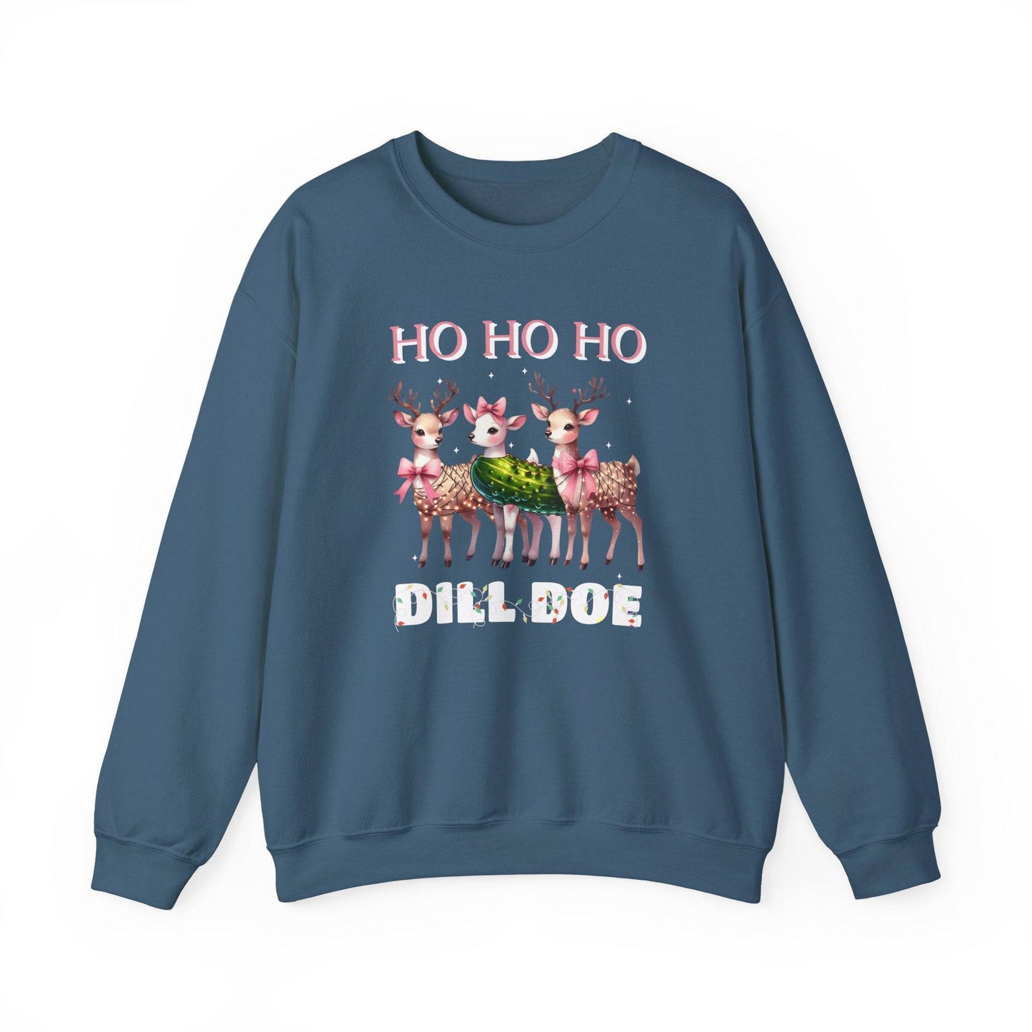Ho Ho Ho Dill Doe Funny Christmas Sweatshirt - Goateez Style