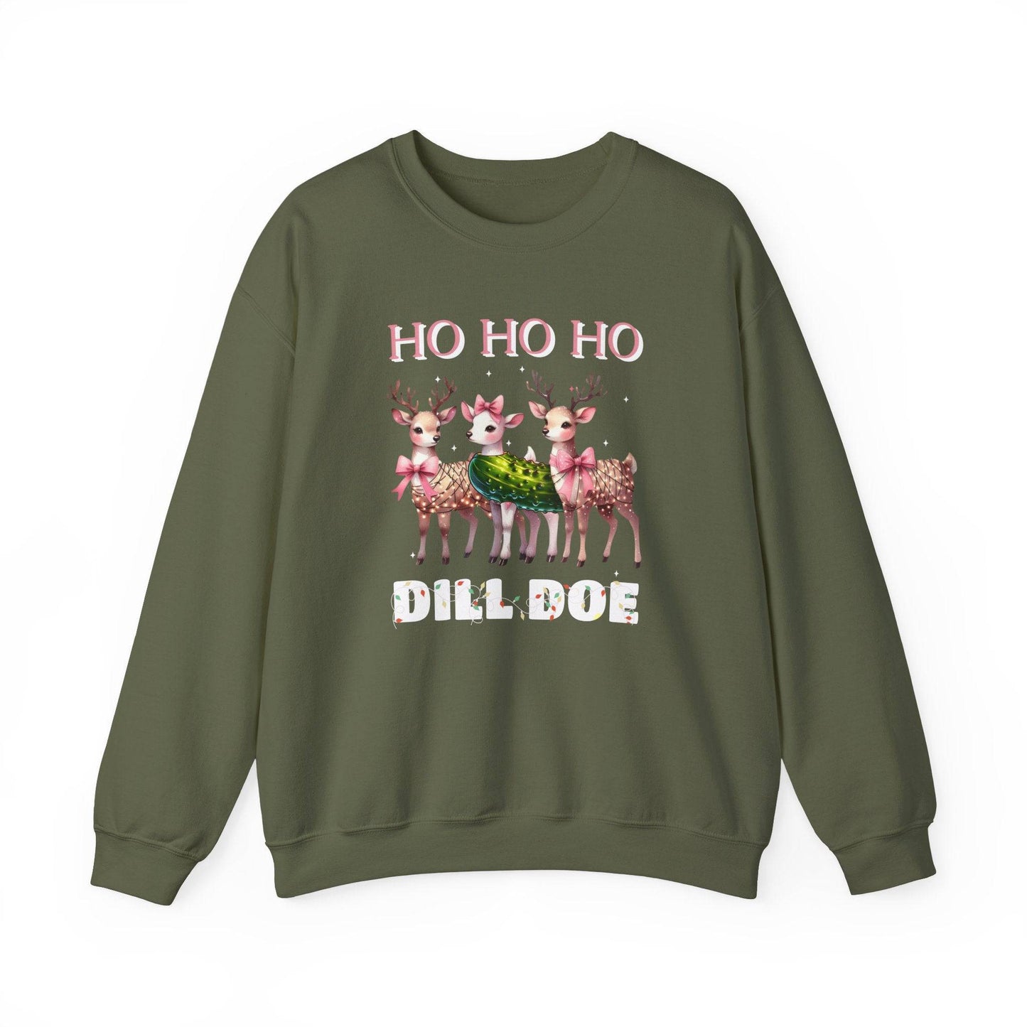 Ho Ho Ho Dill Doe Funny Christmas Sweatshirt - Goateez Style