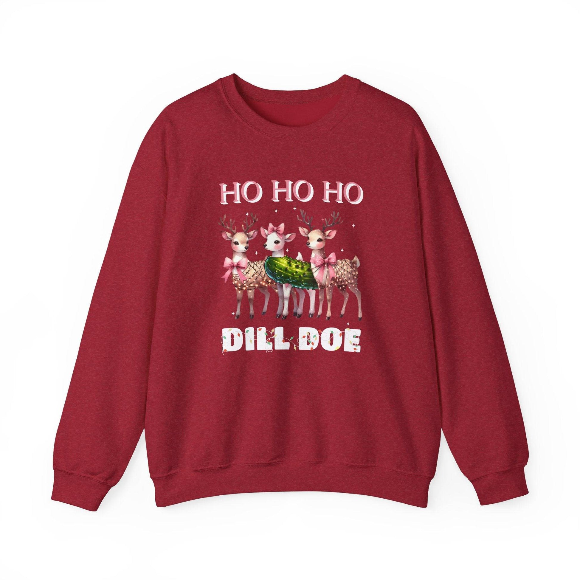 Ho Ho Ho Dill Doe Funny Christmas Sweatshirt - Goateez Style