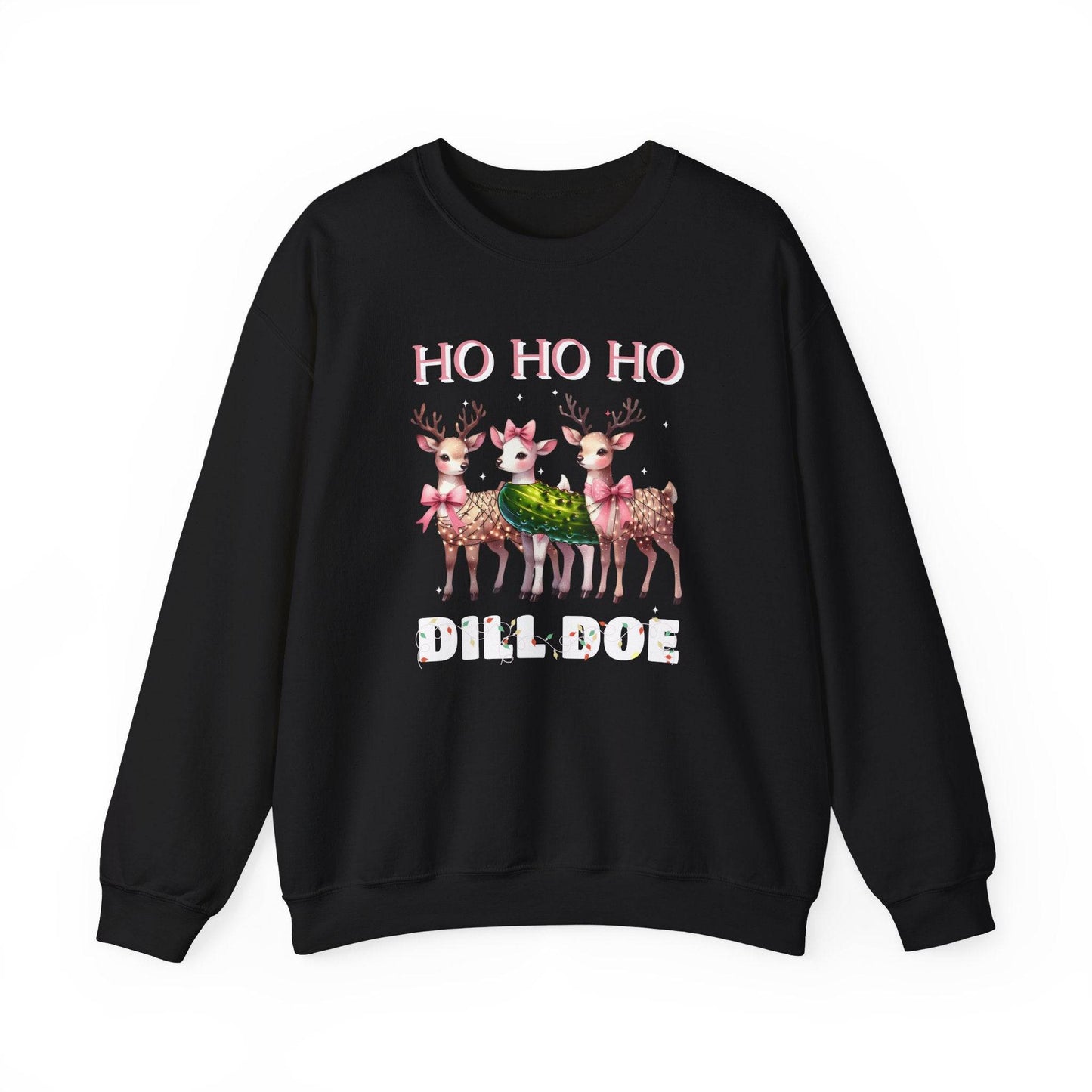 Ho Ho Ho Dill Doe Funny Christmas Sweatshirt - Goateez Style