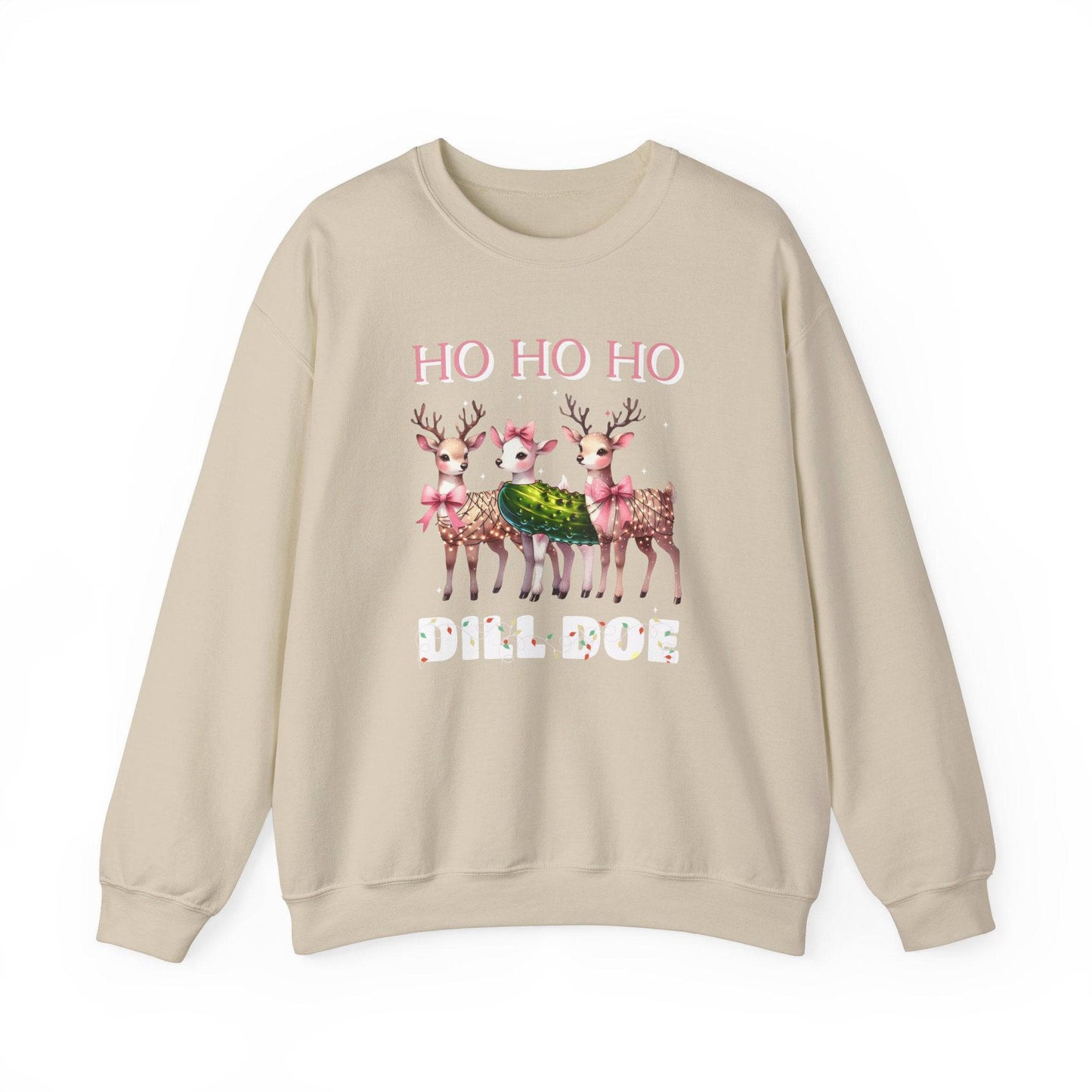 Ho Ho Ho Dill Doe Funny Christmas Sweatshirt - Goateez Style
