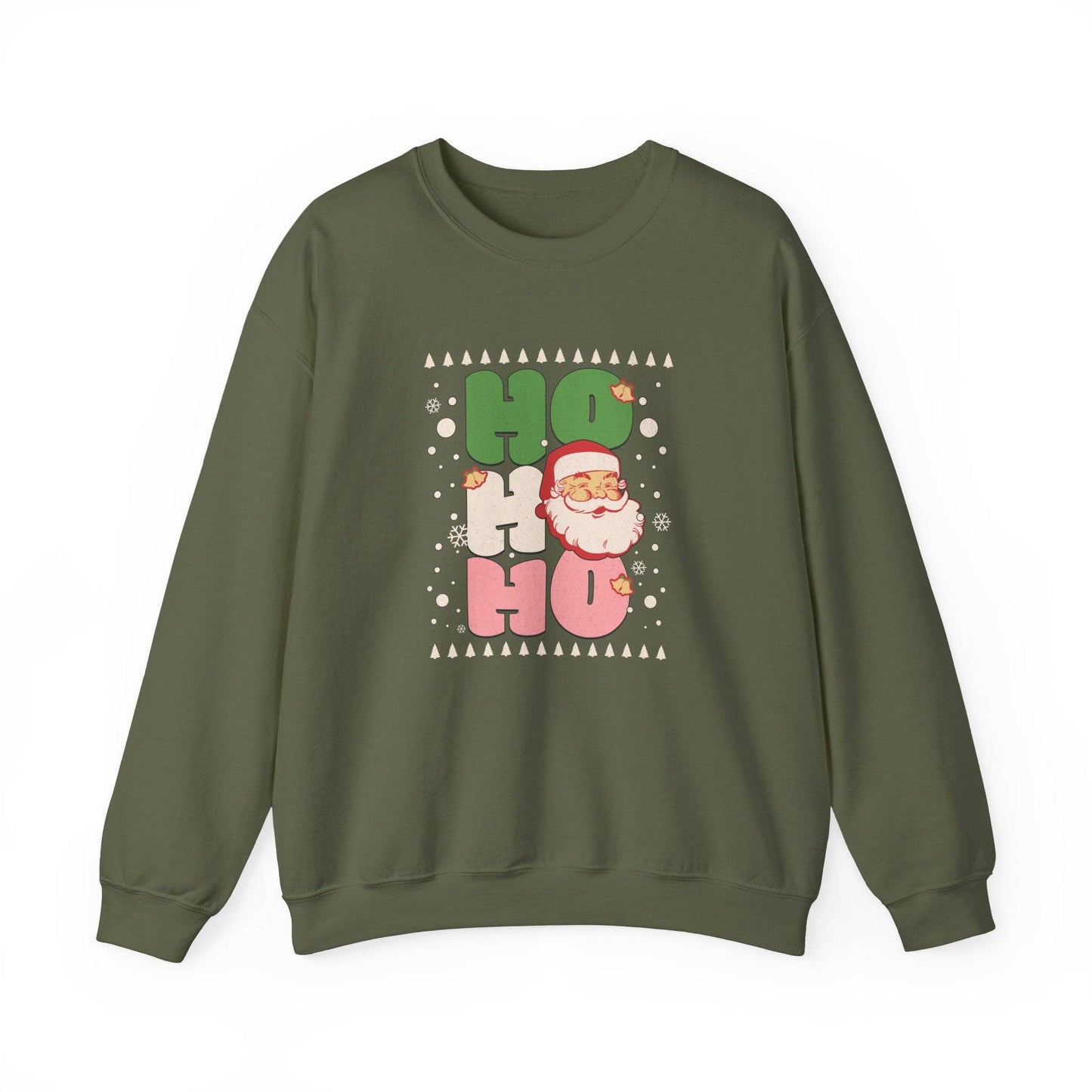 Ho Ho Ho Santa Sweatshirt - Fun Retro Christmas Design - Goateez Style