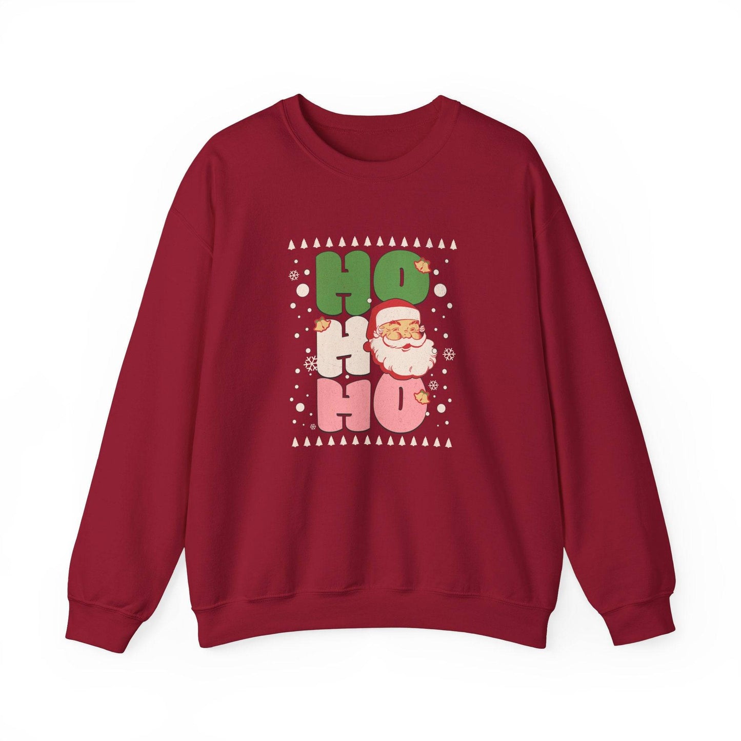 Ho Ho Ho Santa Sweatshirt - Fun Retro Christmas Design - Goateez Style