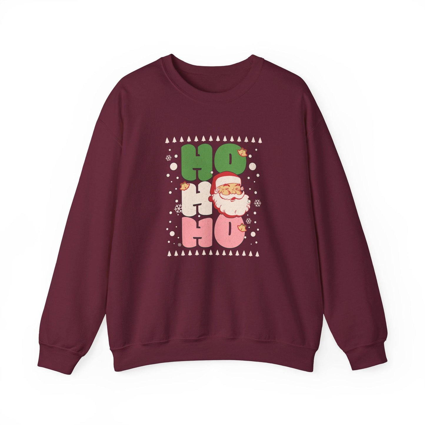 Ho Ho Ho Santa Sweatshirt - Fun Retro Christmas Design - Goateez Style