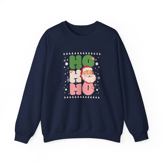 Ho Ho Ho Santa Sweatshirt - Fun Retro Christmas Design - Goateez Style