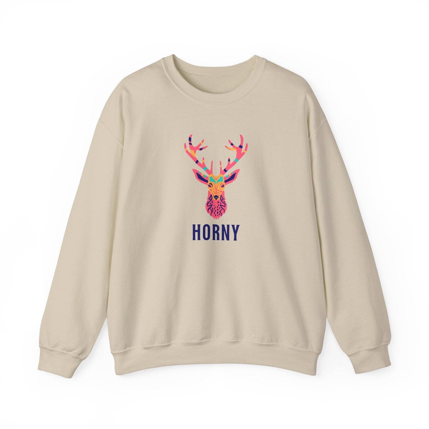 Horny Deer - Fun and Bold Sweatshirt - Goateez Style