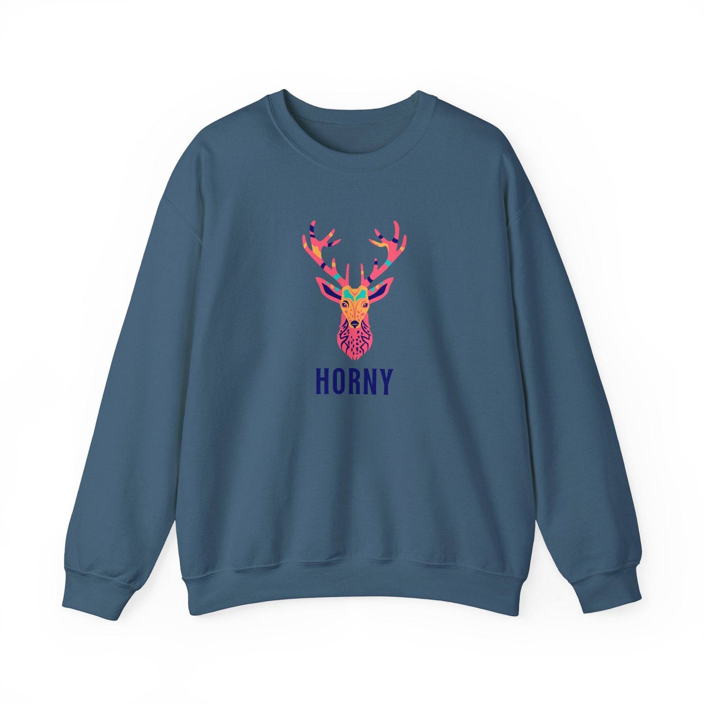 Horny Deer - Fun and Bold Sweatshirt - Goateez Style