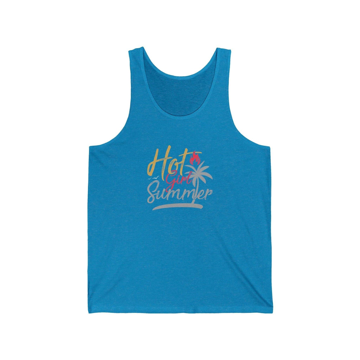 Hot Girl Summer Tank Top - Tropical Trendy Design - Goateez Style