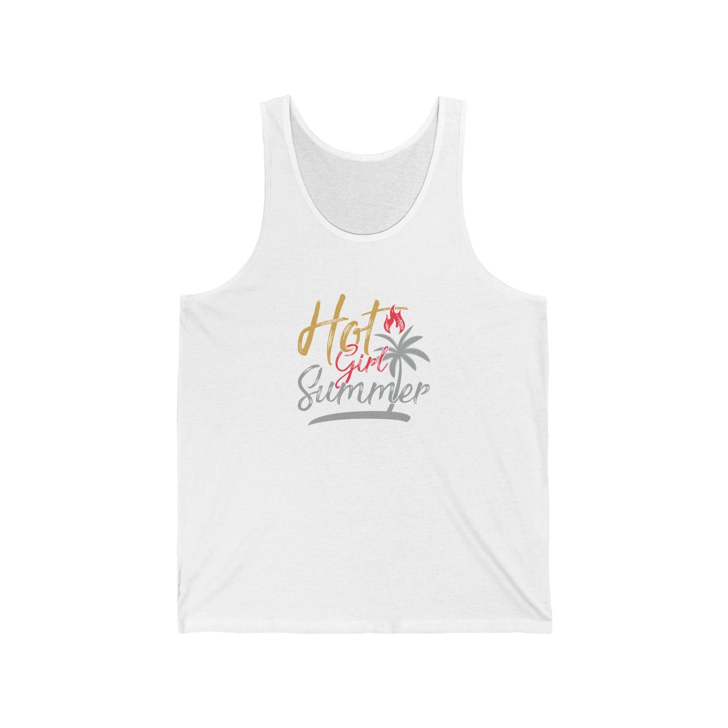 Hot Girl Summer Tank Top - Tropical Trendy Design - Goateez Style