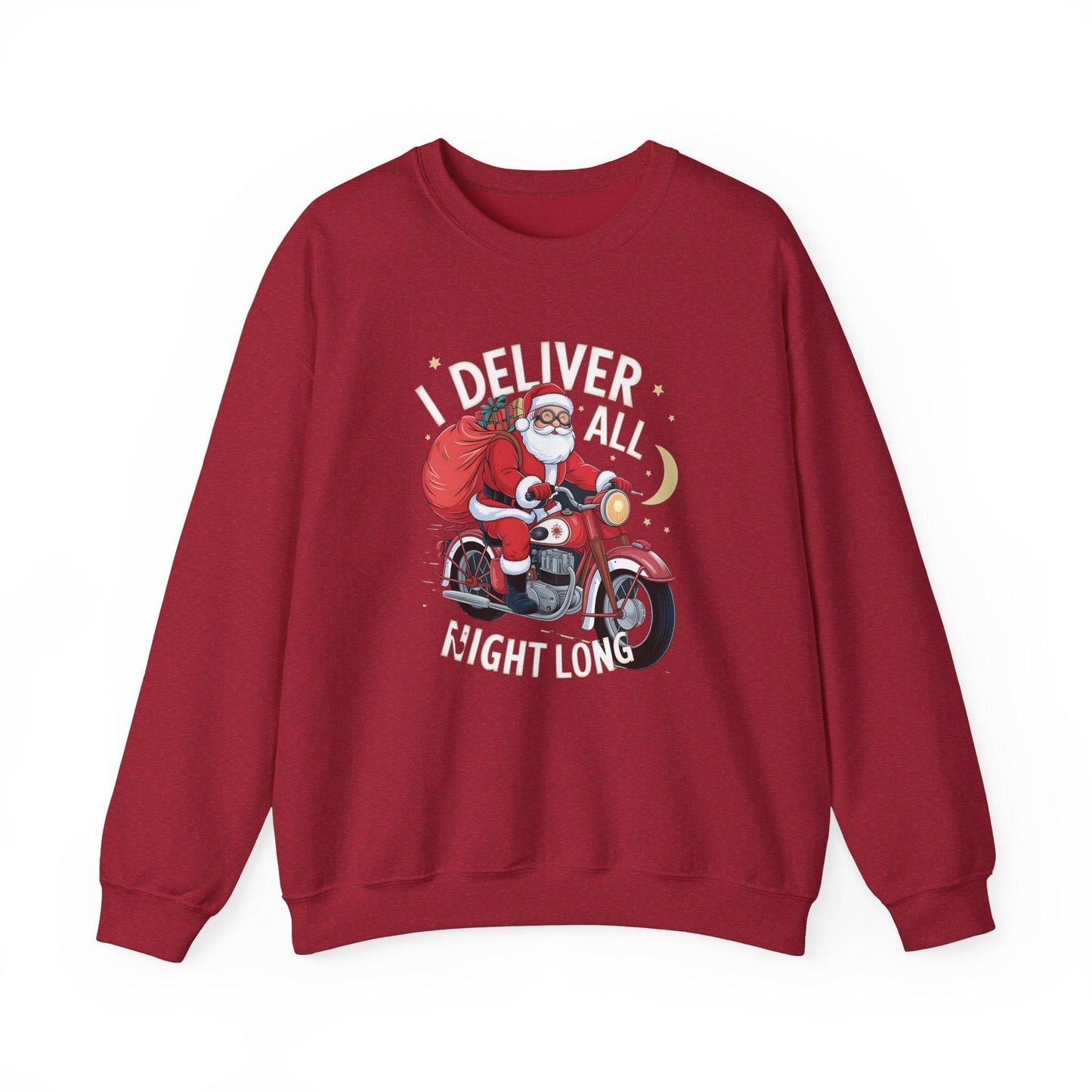 I Deliver All Night Long Santa Sweatshirt – Naughty Holiday Humor - Goateez Style