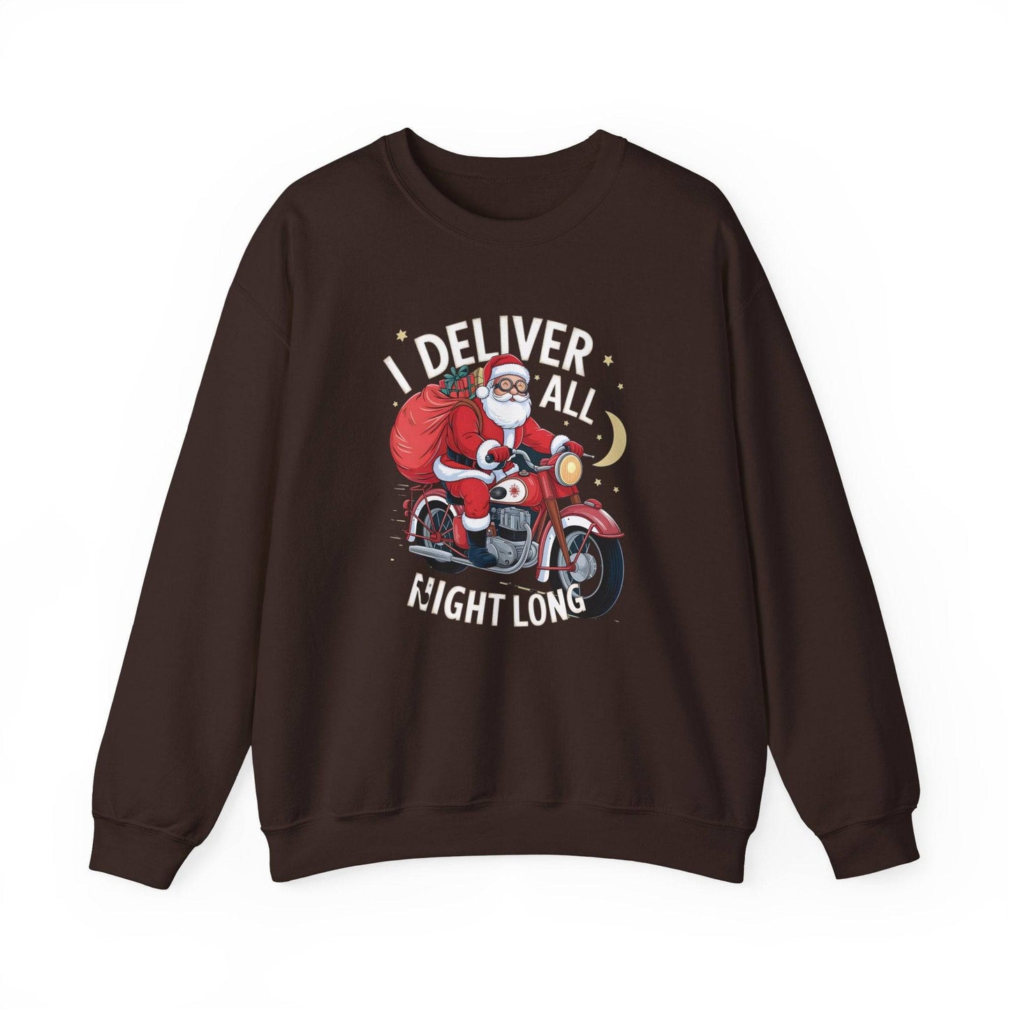 I Deliver All Night Long Santa Sweatshirt – Naughty Holiday Humor - Goateez Style