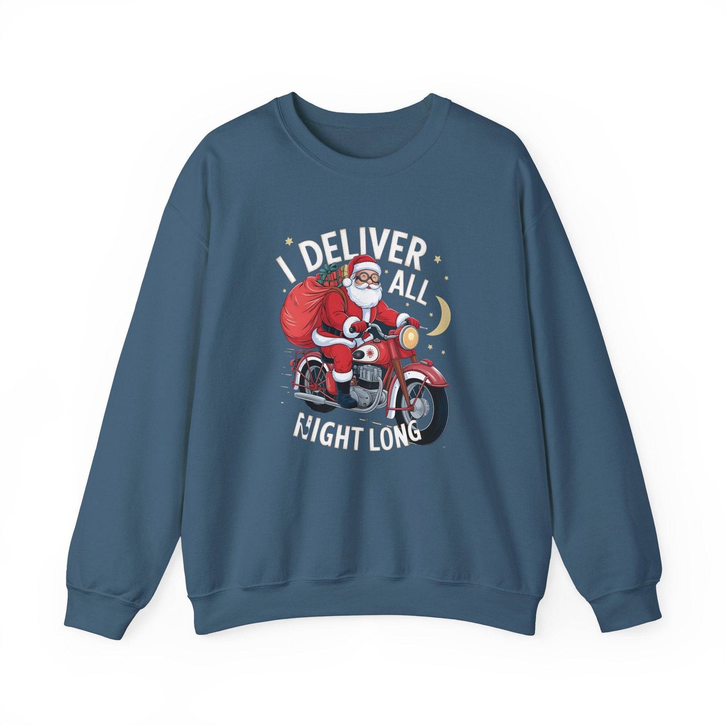 I Deliver All Night Long Santa Sweatshirt – Naughty Holiday Humor - Goateez Style