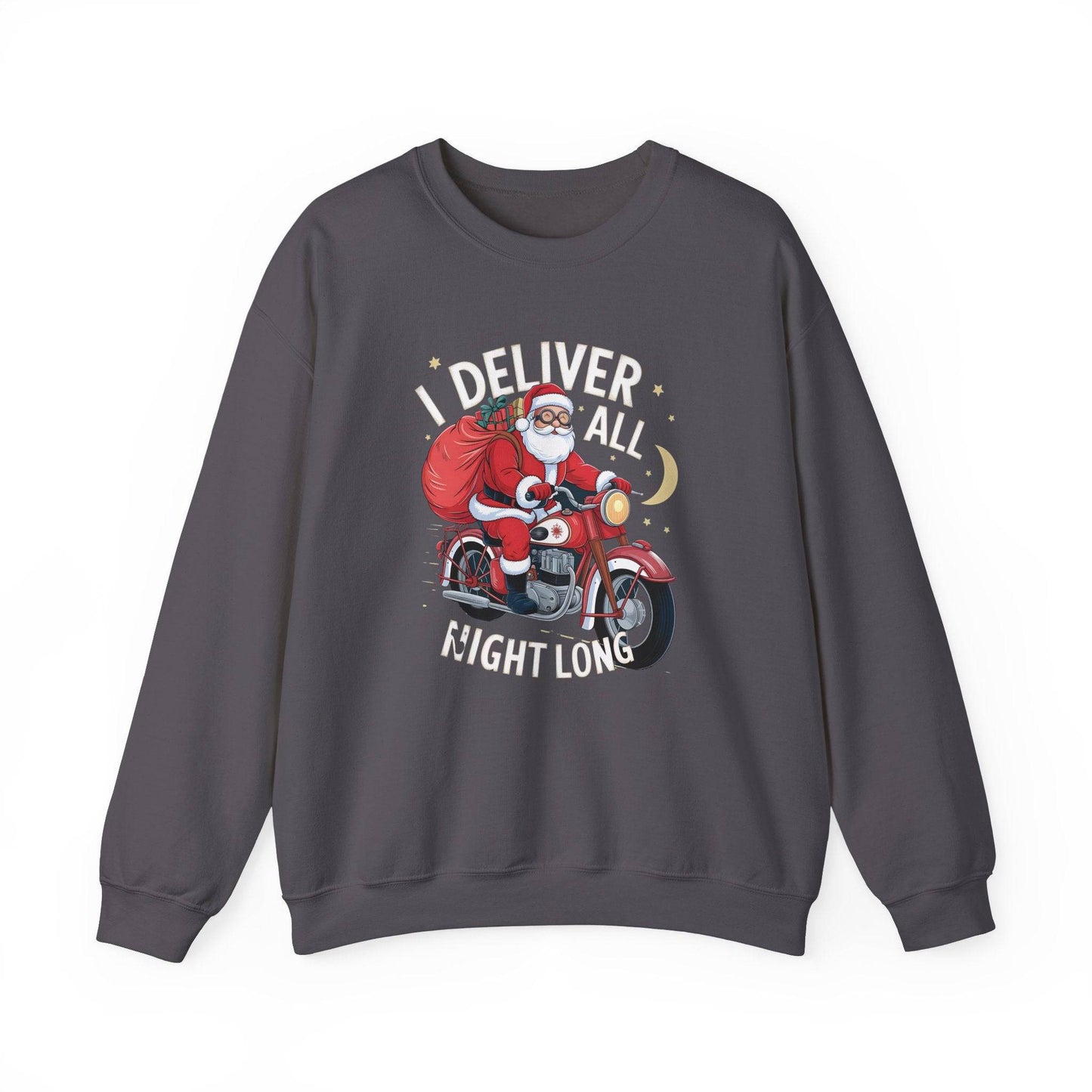I Deliver All Night Long Santa Sweatshirt – Naughty Holiday Humor - Goateez Style