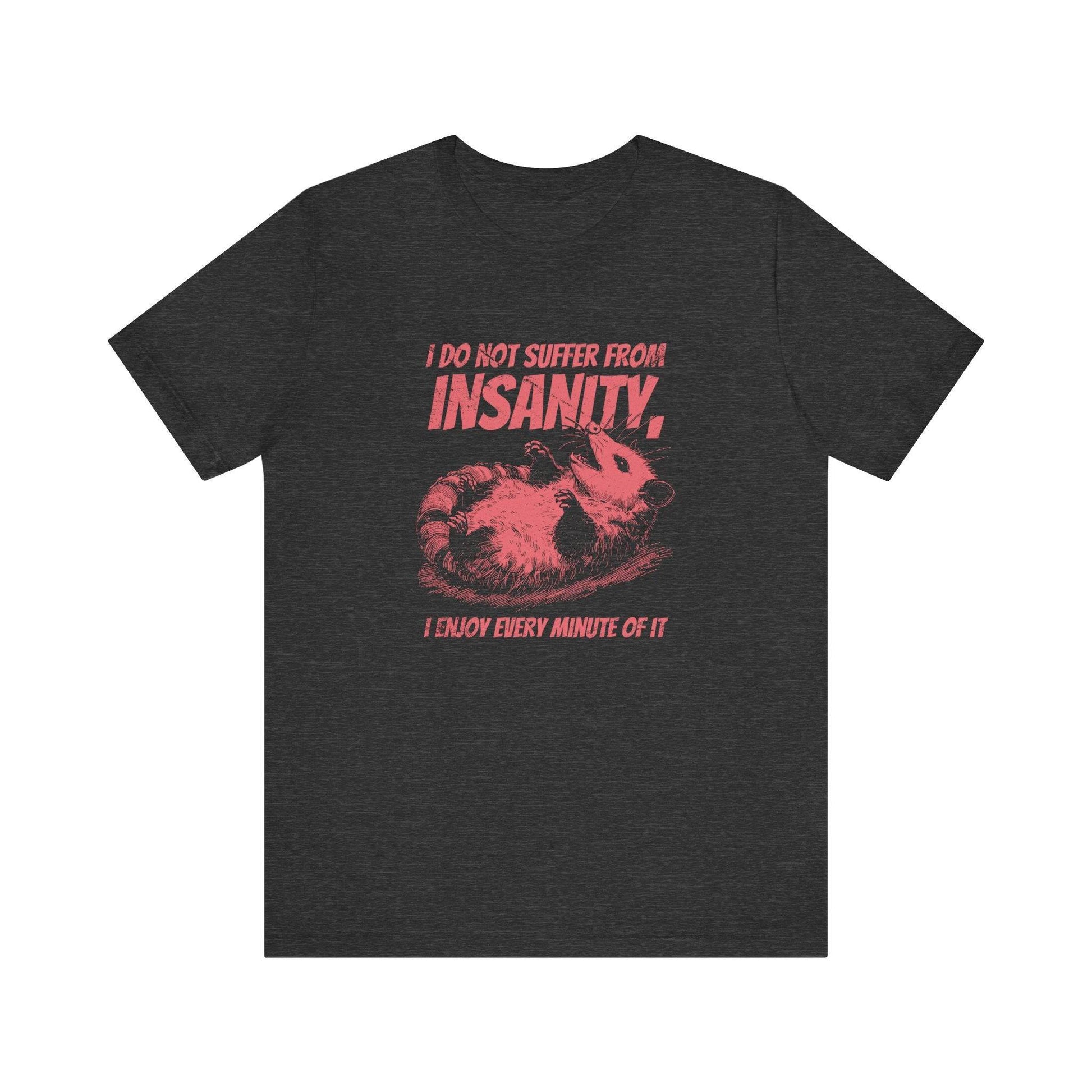 I Do Not Suffer From Insanity T-Shirt - Funny Possum Graphic Tee - Goateez Style