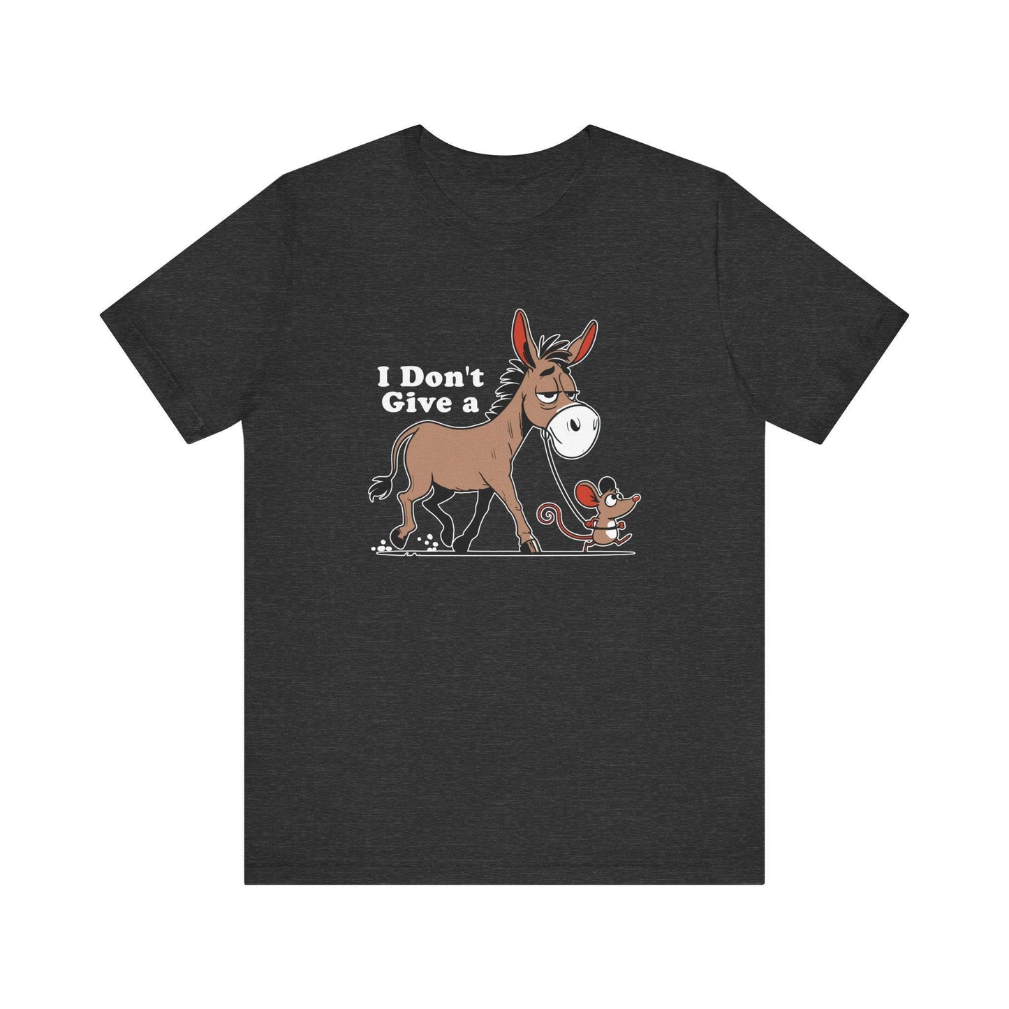 I Don't Give a Rat's Ass T-Shirt - Funny Donkey and Rat Design - Goateez Style