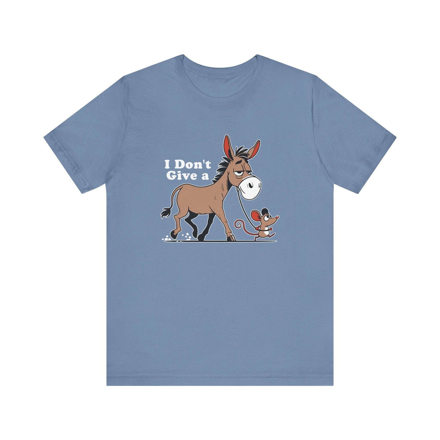 I Don't Give a Rat's Ass T-Shirt - Funny Donkey and Rat Design - Goateez Style