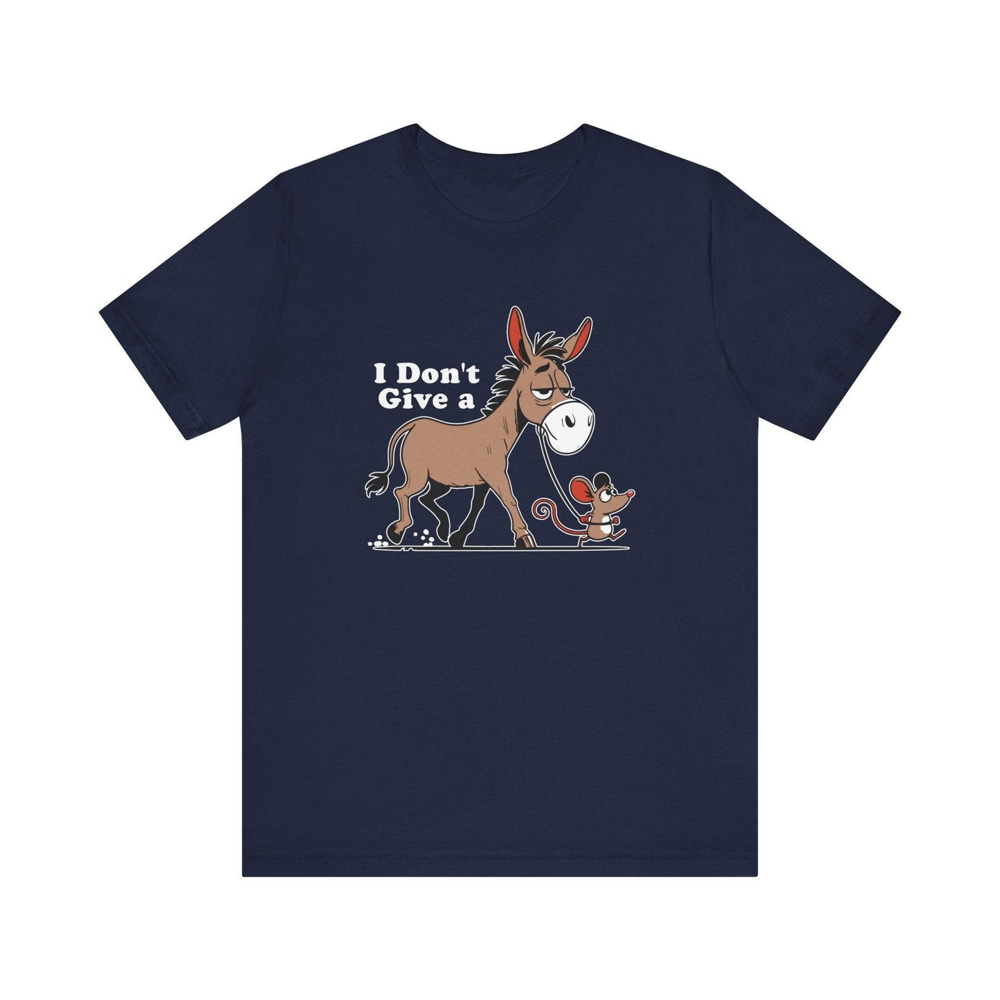 I Don't Give a Rat's Ass T-Shirt - Funny Donkey and Rat Design - Goateez Style