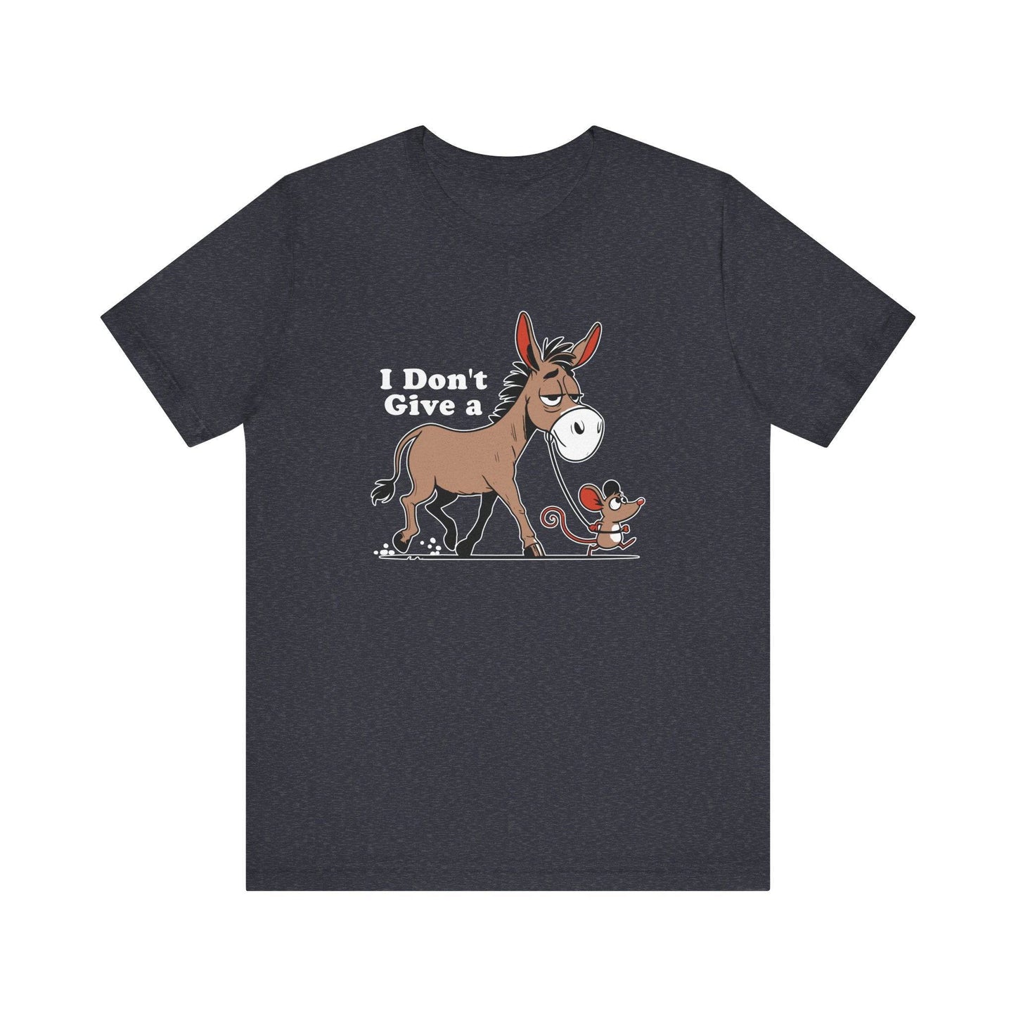 I Don't Give a Rat's Ass T-Shirt - Funny Donkey and Rat Design - Goateez Style