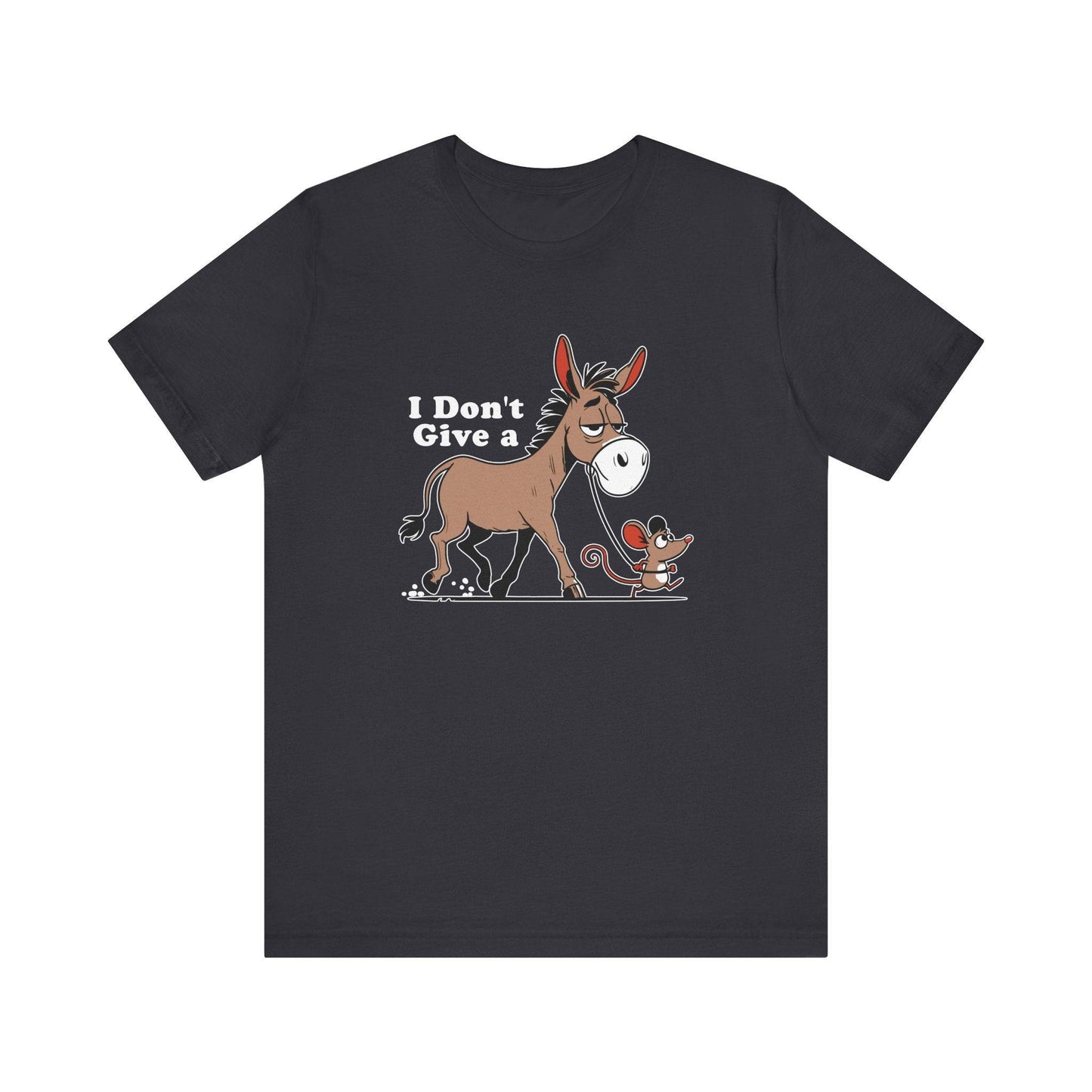 I Don't Give a Rat's Ass T-Shirt - Funny Donkey and Rat Design - Goateez Style