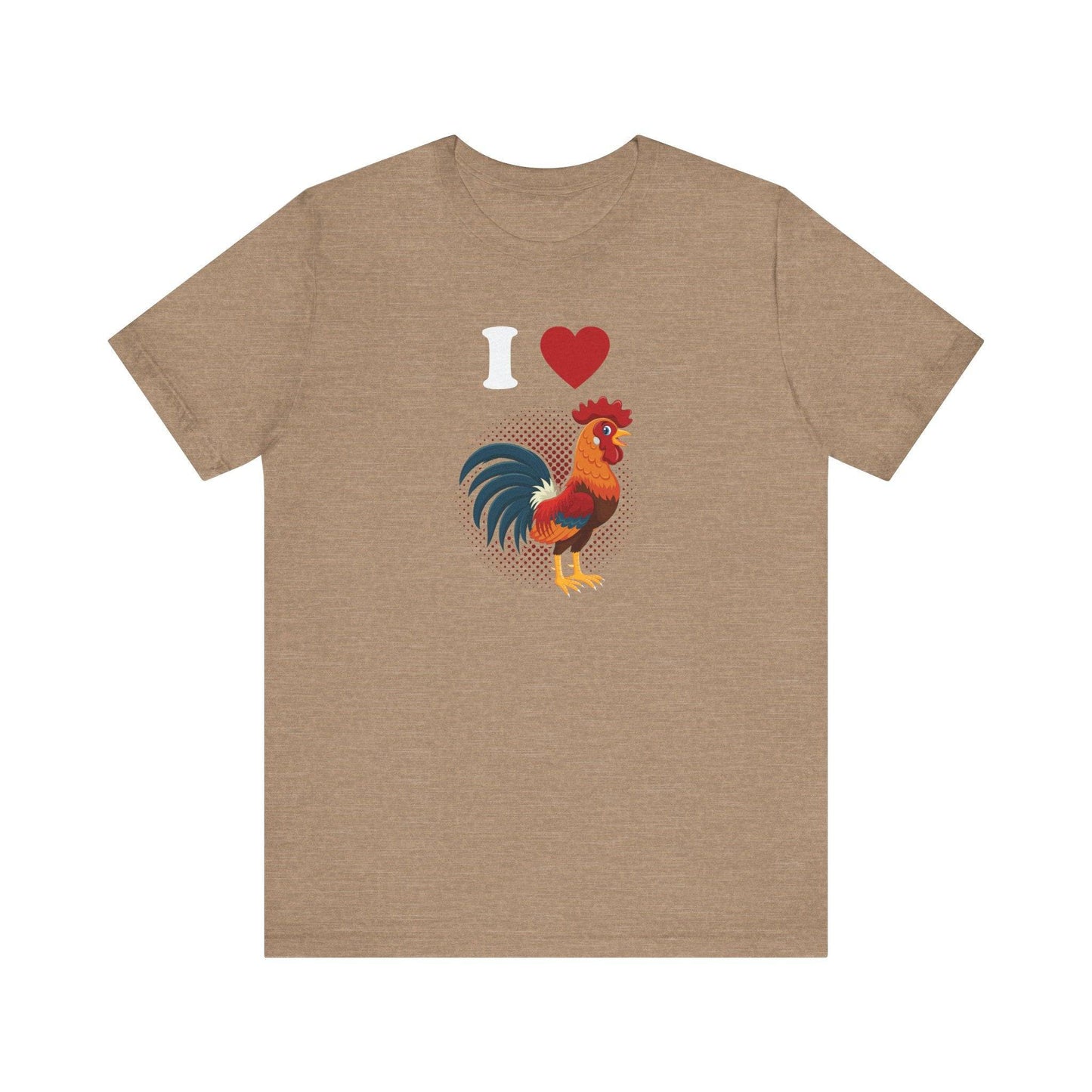 I Love Cock T-Shirt - Funny Rooster Pun Shirt for Adults - Goateez Style