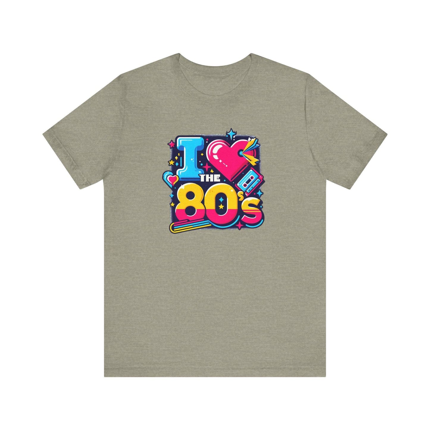 I Love the 80's T-Shirt - Vibrant Retro Nostalgia Tee - Goateez Style