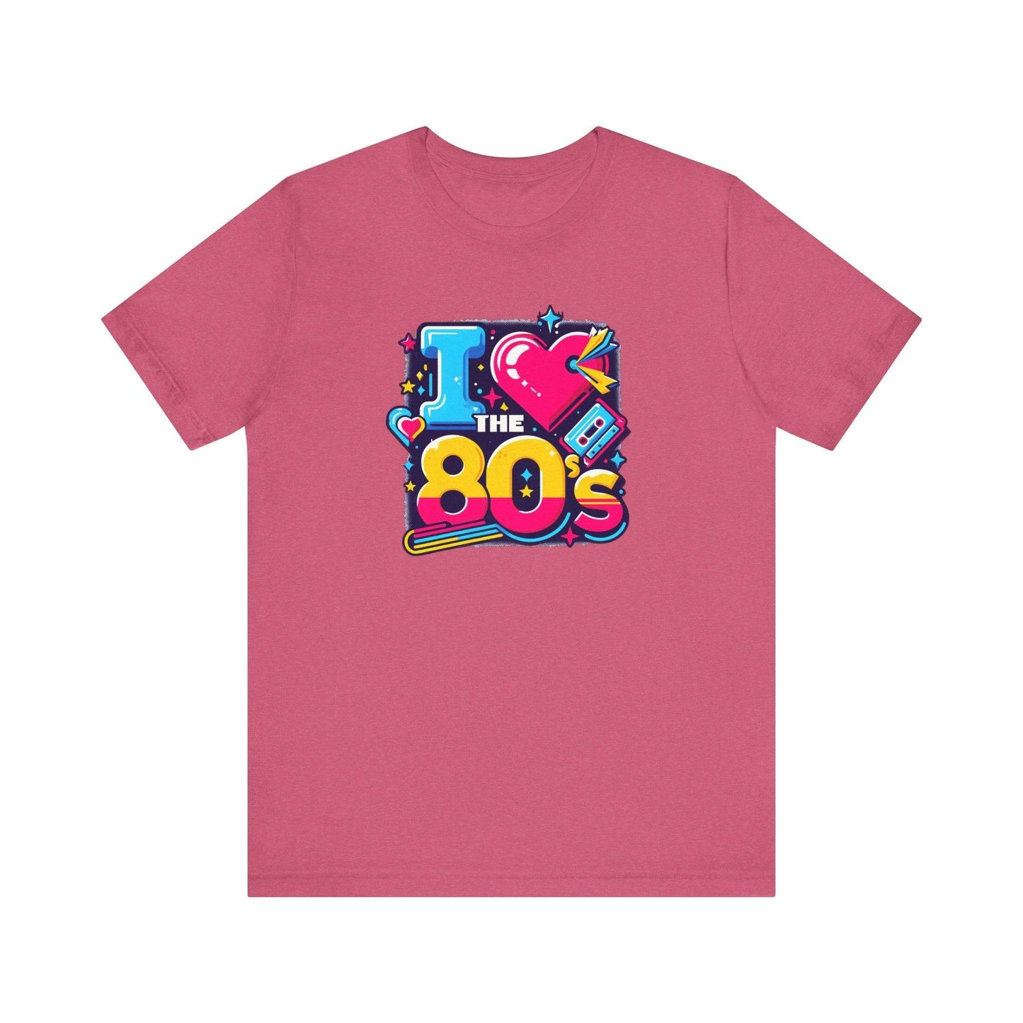 I Love the 80's T-Shirt - Vibrant Retro Nostalgia Tee - Goateez Style