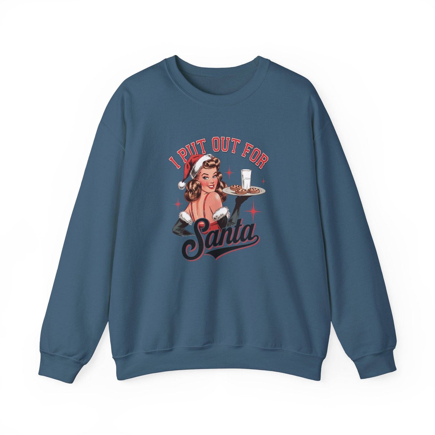 I Put Out for Santa Funny Christmas Sweatshirt - Goateez Style