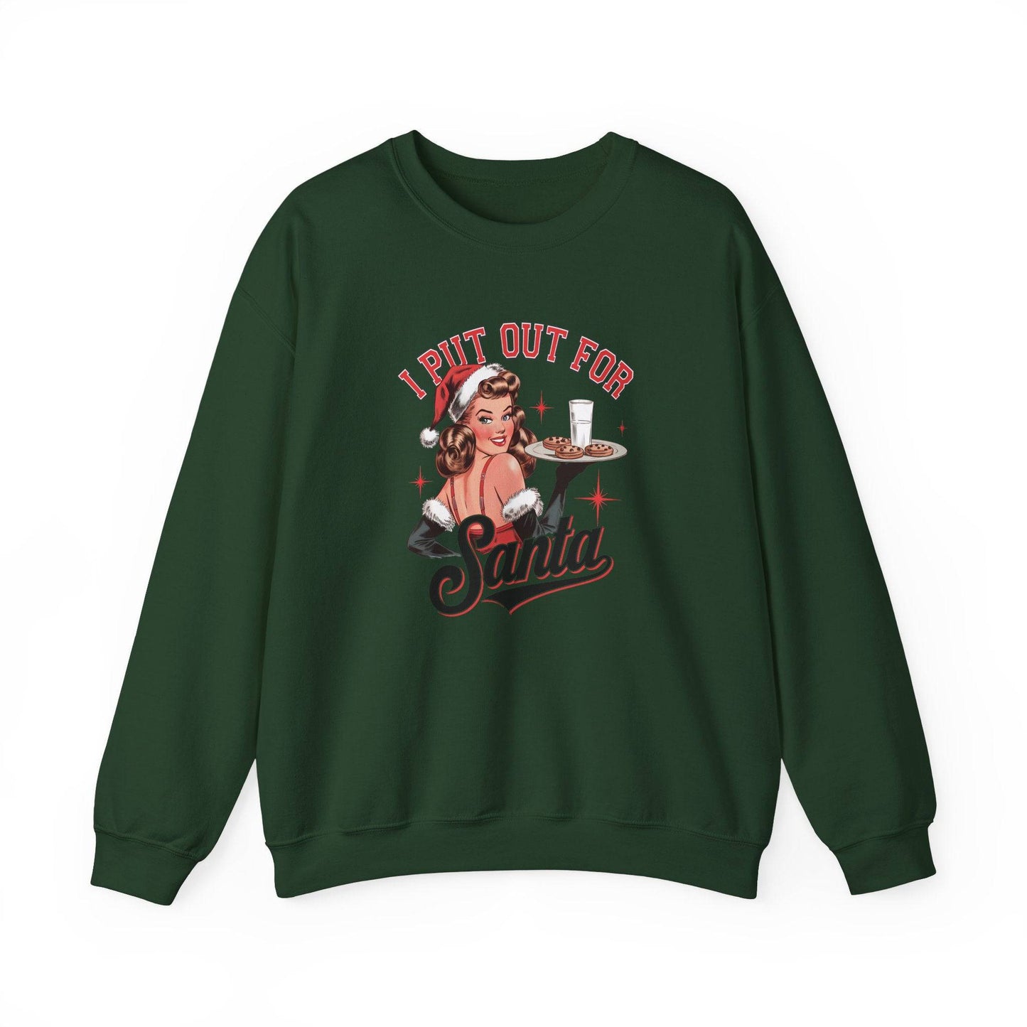 I Put Out for Santa Funny Christmas Sweatshirt - Goateez Style