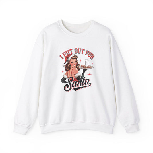 I Put Out for Santa Funny Christmas Sweatshirt - Goateez Style