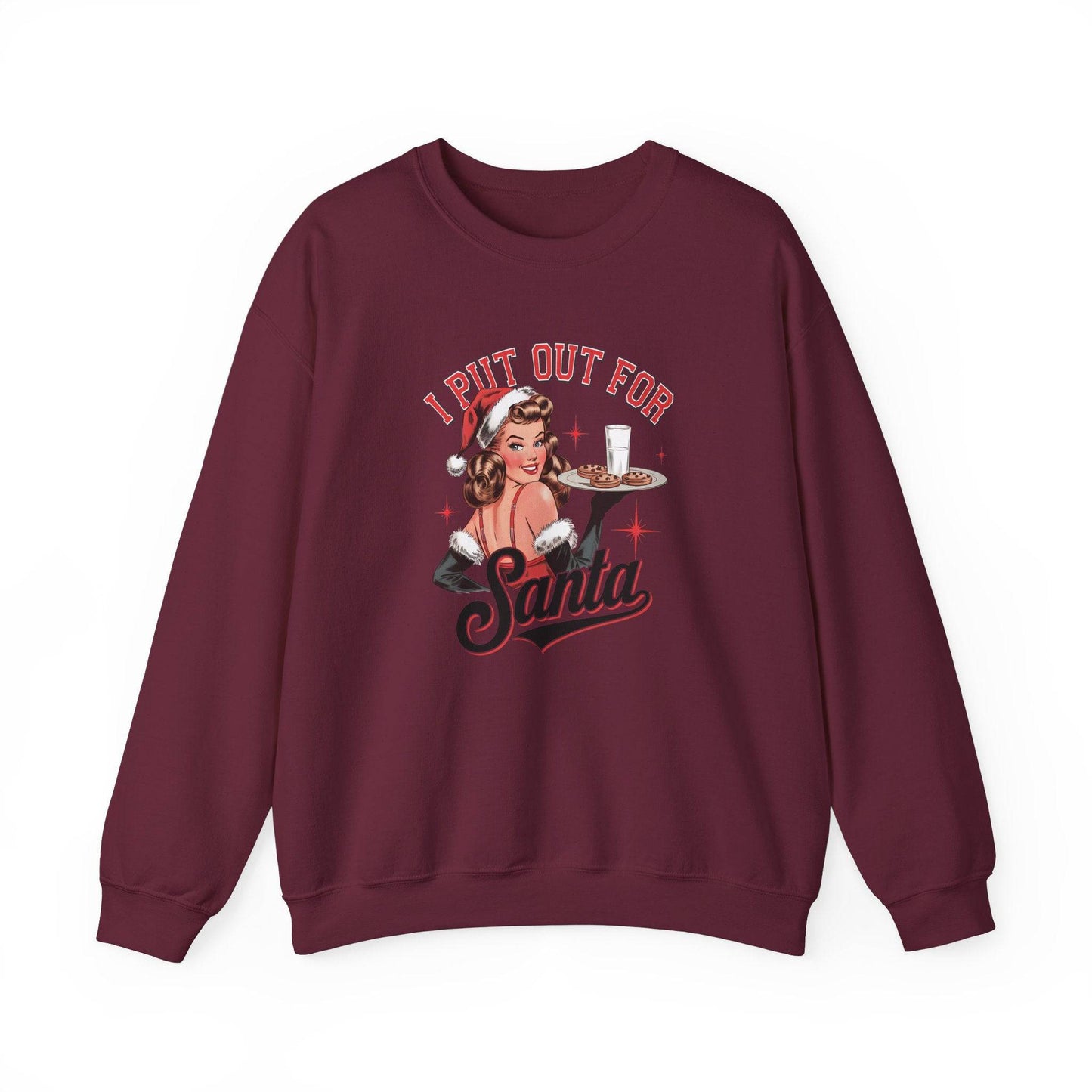 I Put Out for Santa Funny Christmas Sweatshirt - Goateez Style