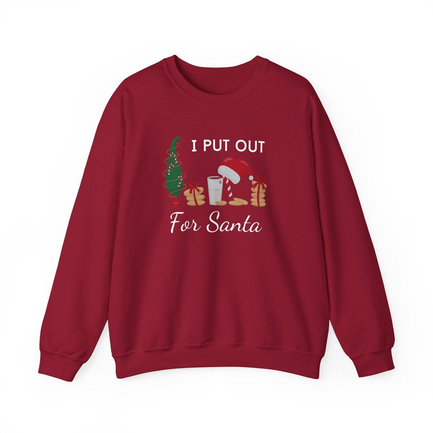 I Put Out for Santa Sweatshirt - Funny Holiday Christmas Humor - Goateez Style