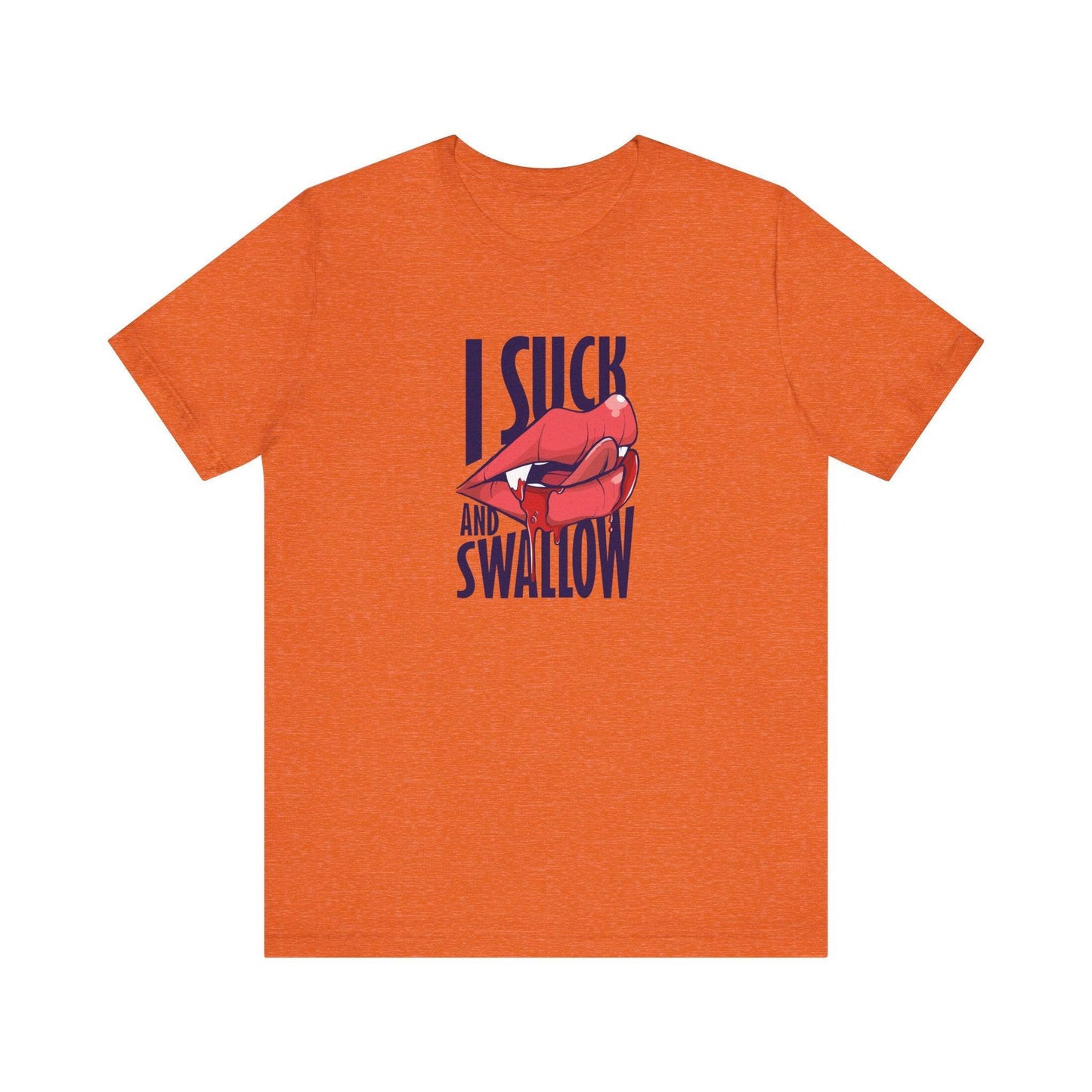 I Suck and Swallow - Bold Lips Graphic T-Shirt - Goateez Style