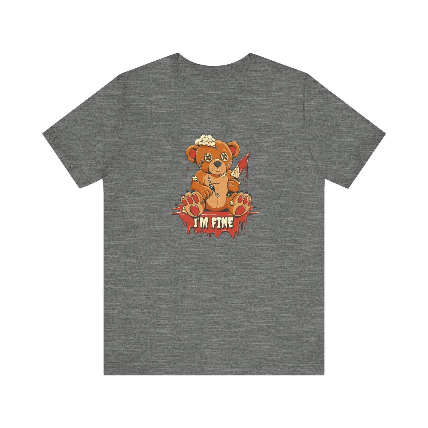 I'm Fine - Teddy Bear T-Shirt - FNAF Inspired Creepy Cute Design - Goateez Style