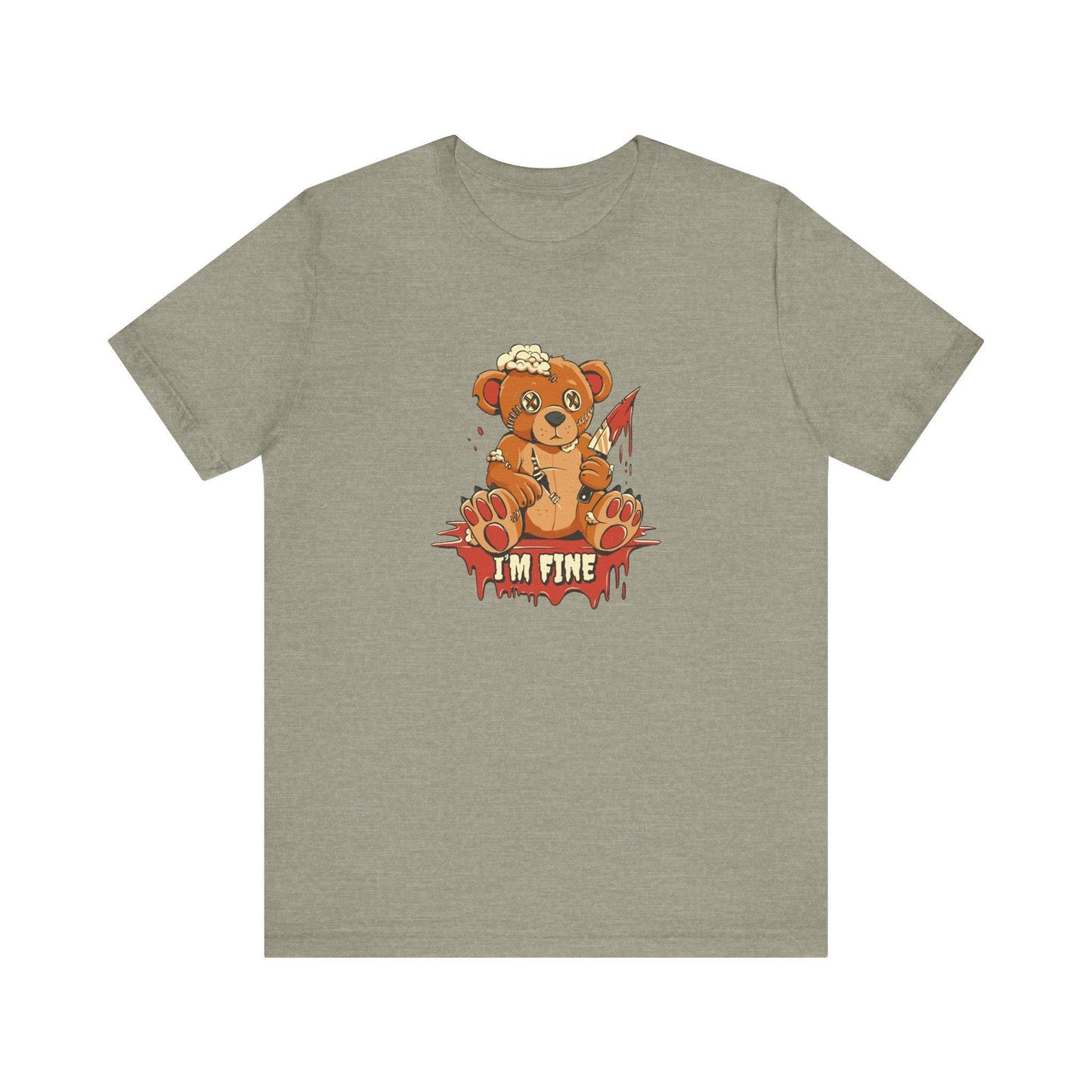 I'm Fine - Teddy Bear T-Shirt - FNAF Inspired Creepy Cute Design - Goateez Style