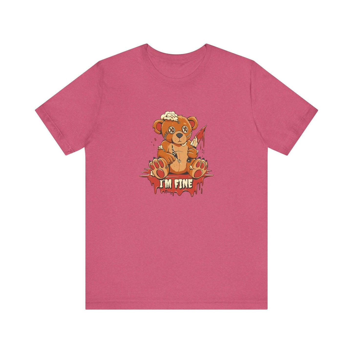 I'm Fine - Teddy Bear T-Shirt - FNAF Inspired Creepy Cute Design - Goateez Style