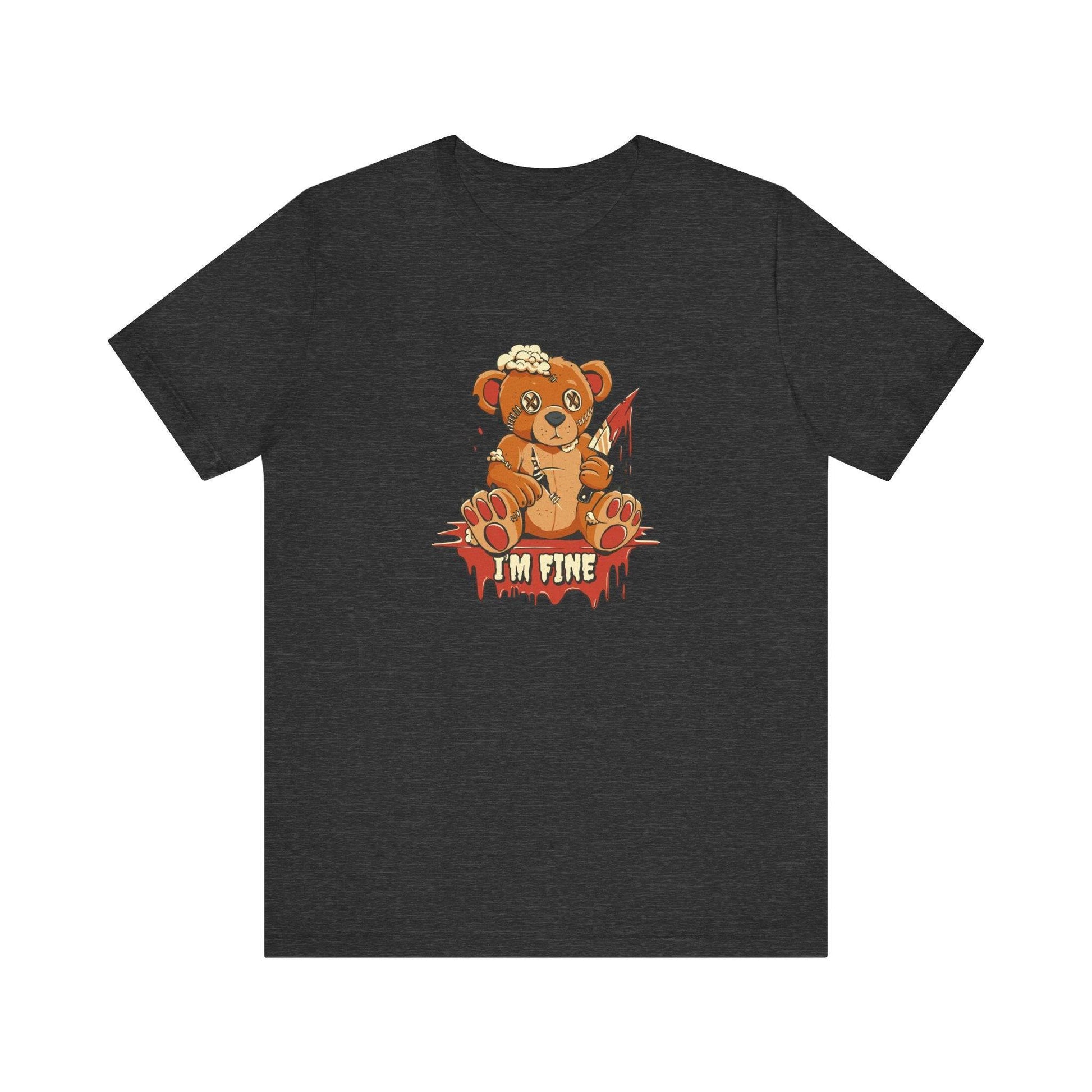 I'm Fine - Teddy Bear T-Shirt - FNAF Inspired Creepy Cute Design - Goateez Style