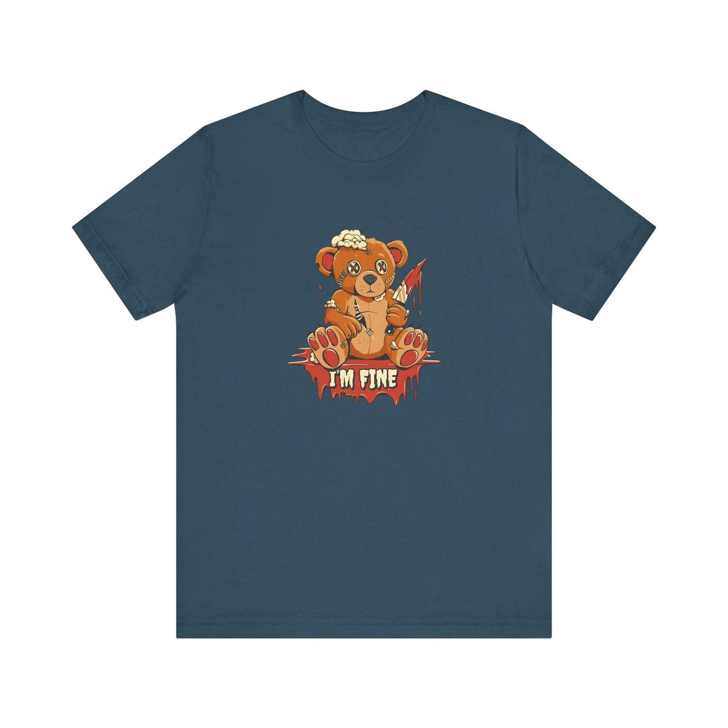 I'm Fine - Teddy Bear T-Shirt - FNAF Inspired Creepy Cute Design - Goateez Style