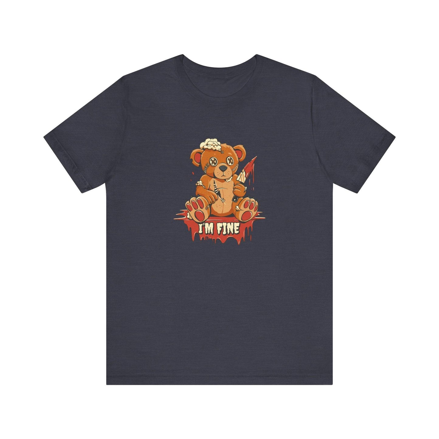 I'm Fine - Teddy Bear T-Shirt - FNAF Inspired Creepy Cute Design - Goateez Style