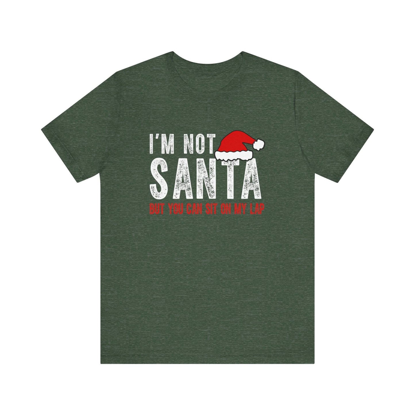 I'm Not Santa But You Can Sit on My Lap Funny Christmas T-Shirt - Goateez Style