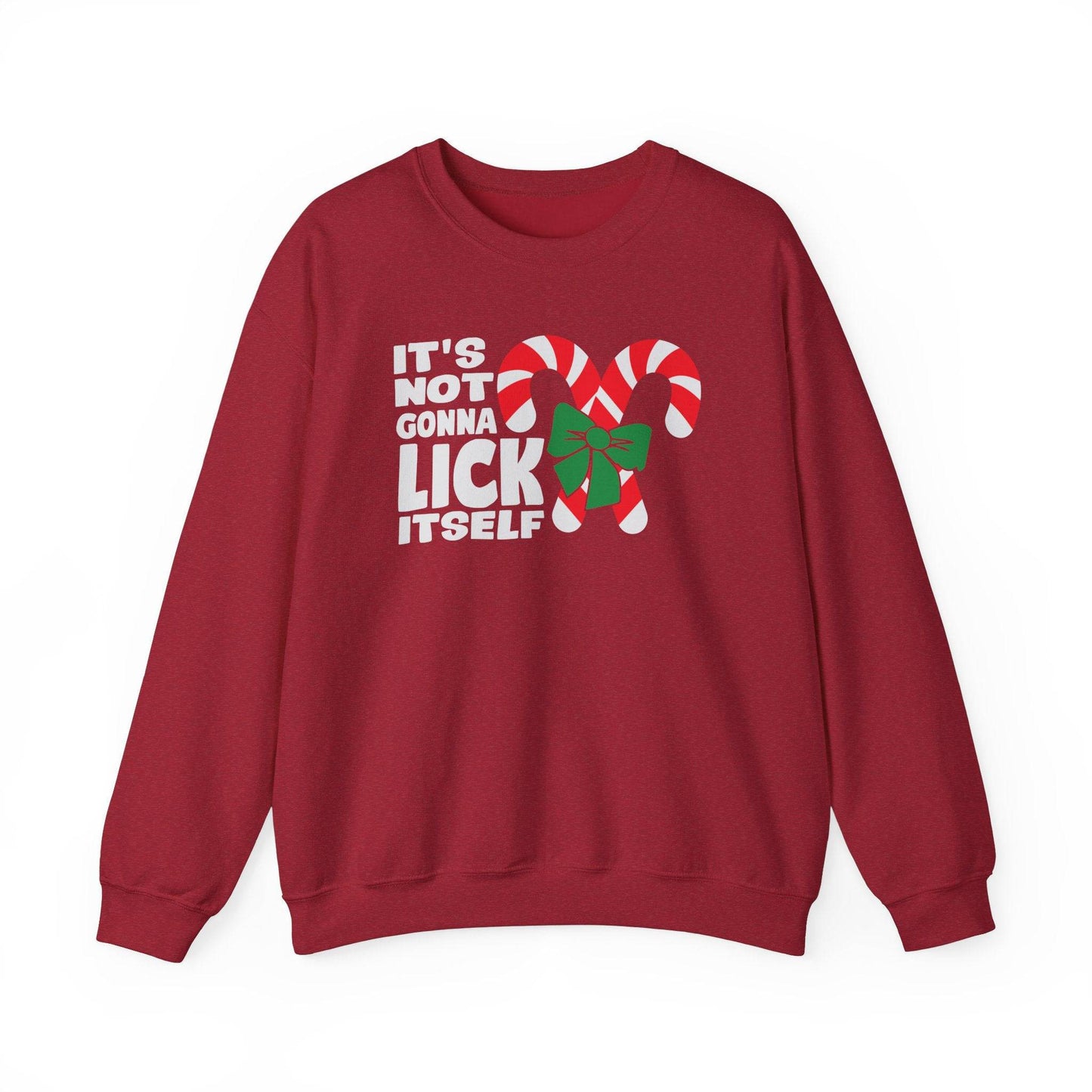 It's Not Gonna Lick Itself Funny Christmas Sweatshirt - Goateez Style