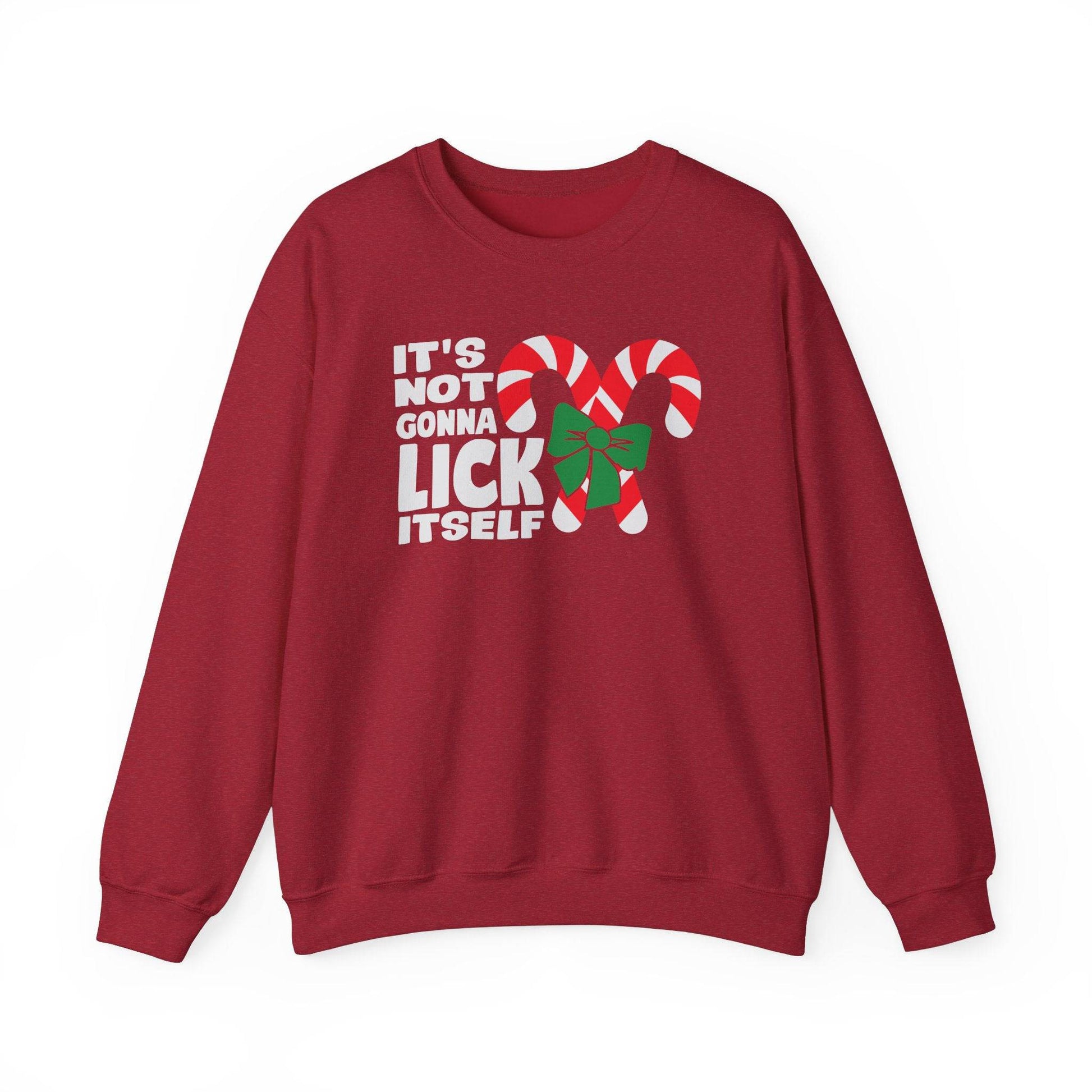 It's Not Gonna Lick Itself Funny Christmas Sweatshirt - Goateez Style
