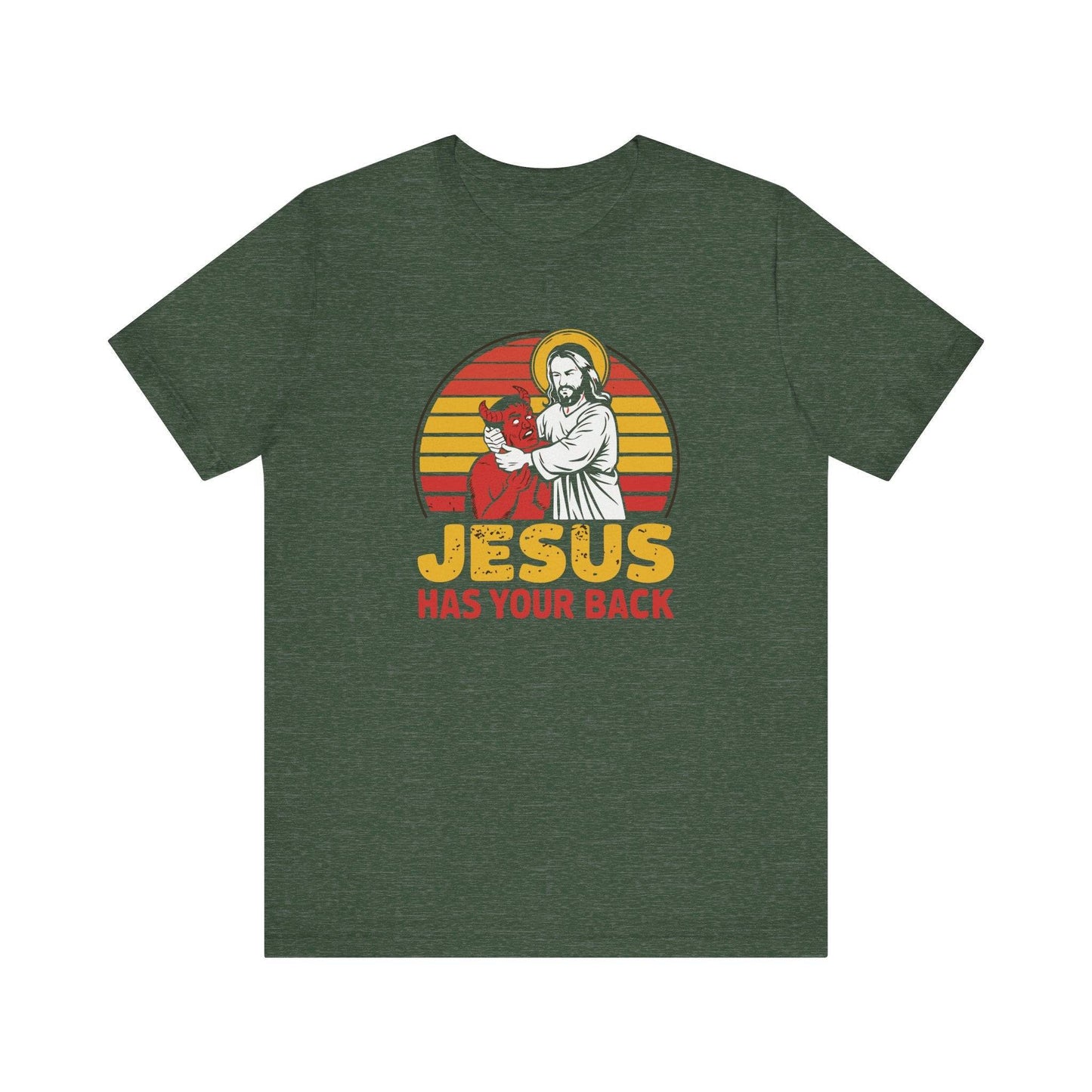 Jesus Has Your Back T-Shirt - Funny Faith - Inspired Graphic Tee - Goateez Style