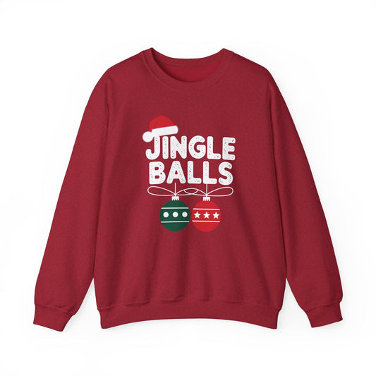 Jingle Balls Funny Christmas Sweatshirt Holiday Humor - Goateez Style