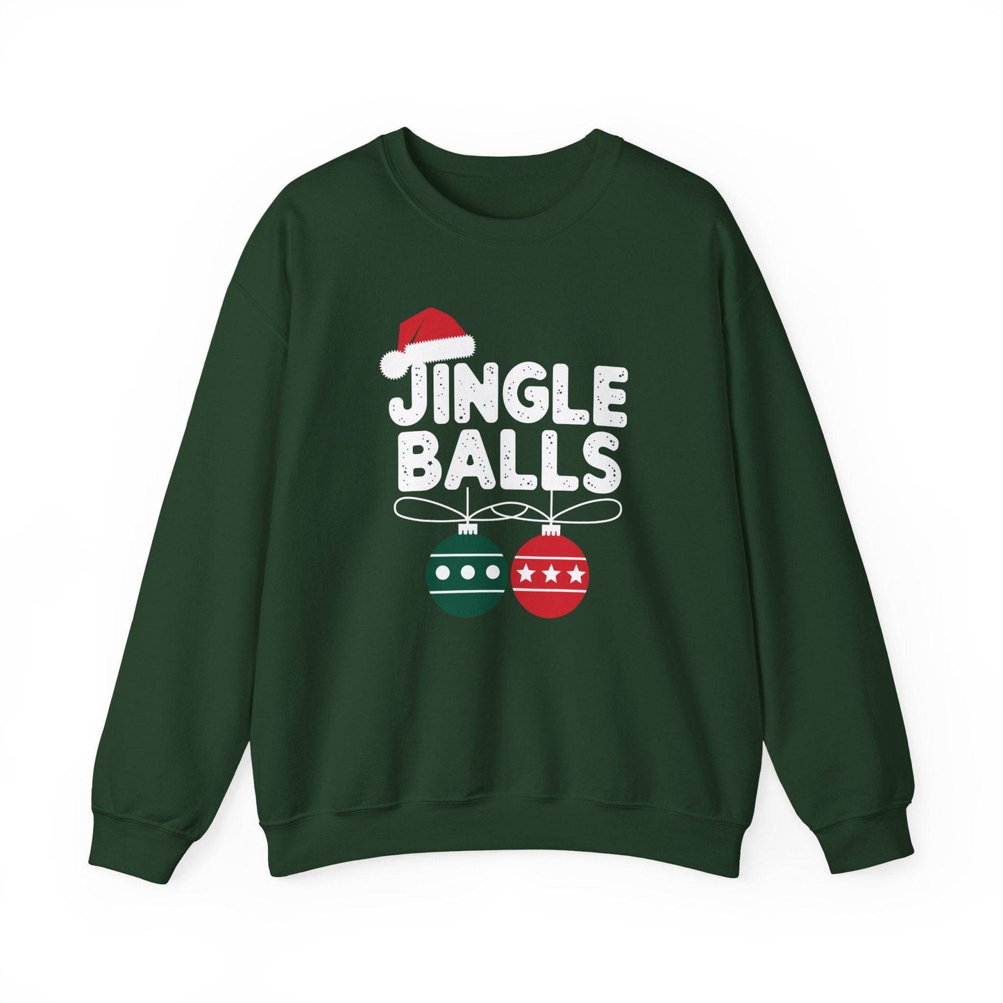 Jingle Balls Funny Christmas Sweatshirt Holiday Humor - Goateez Style