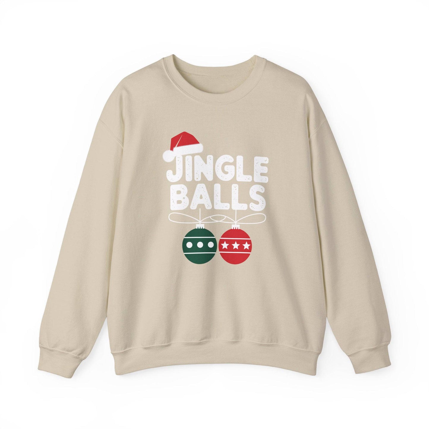 Jingle Balls Funny Christmas Sweatshirt Holiday Humor - Goateez Style