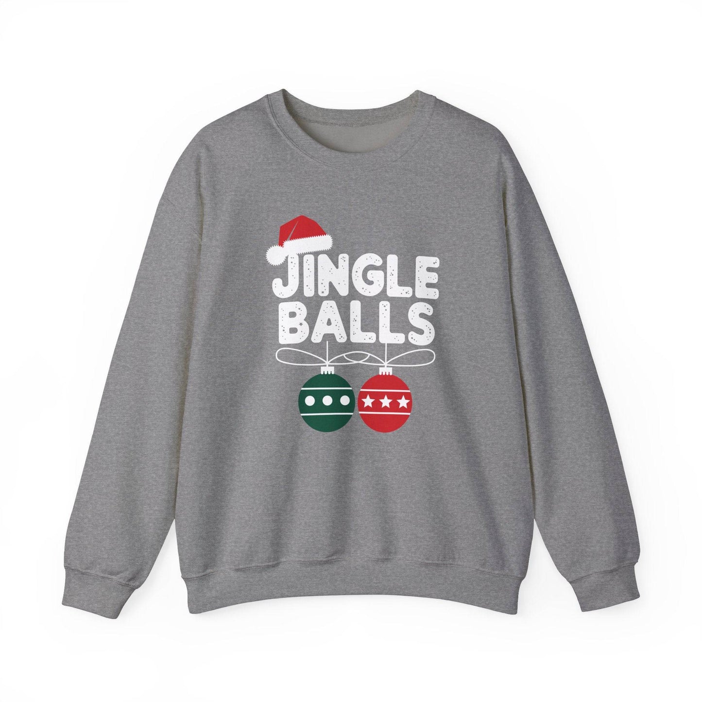 Jingle Balls Funny Christmas Sweatshirt Holiday Humor - Goateez Style